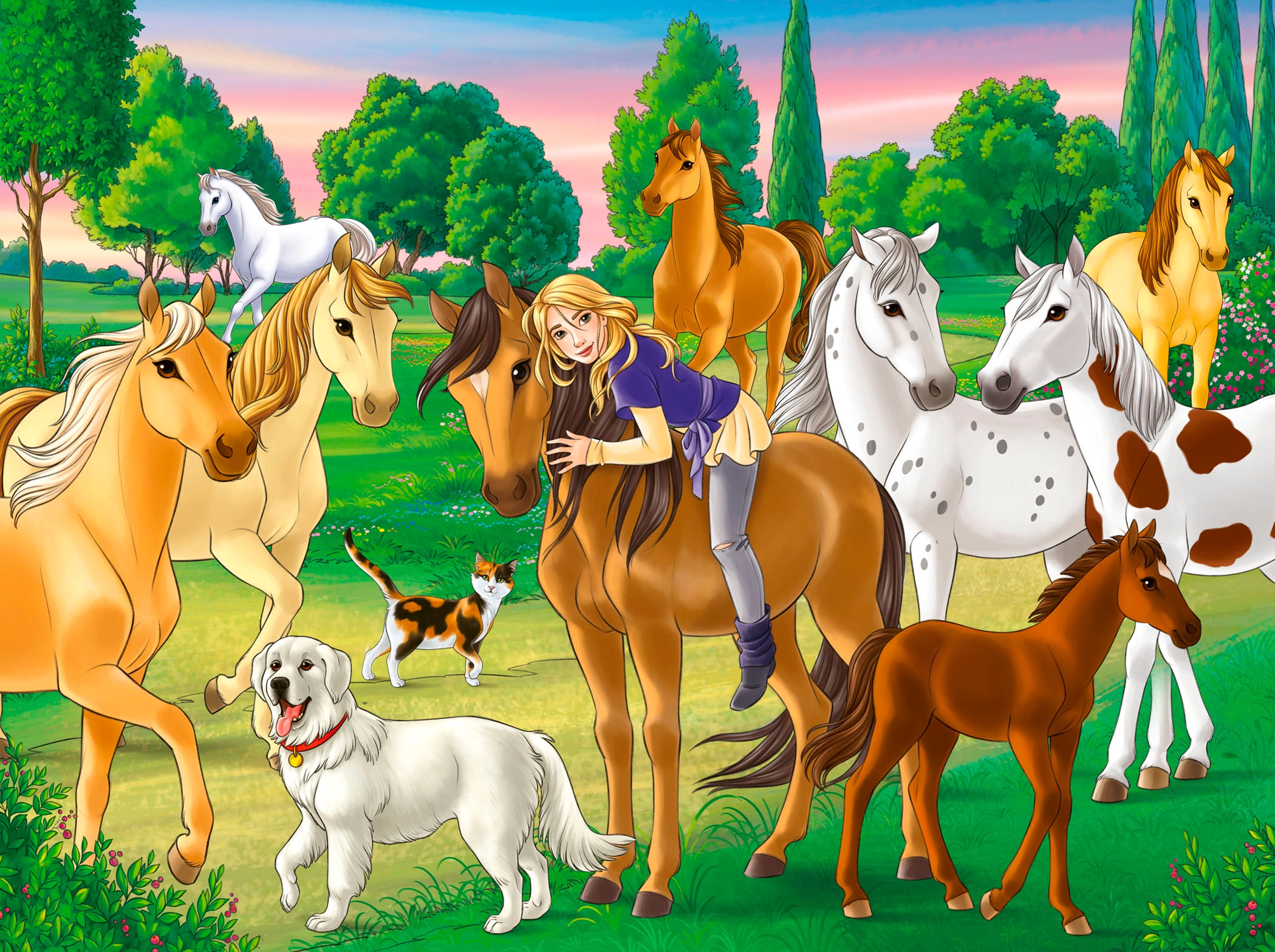 Ravensburger Puzzle »Lissy und Arcado auf der Koppel«, (300 tlg.), Made in Germany