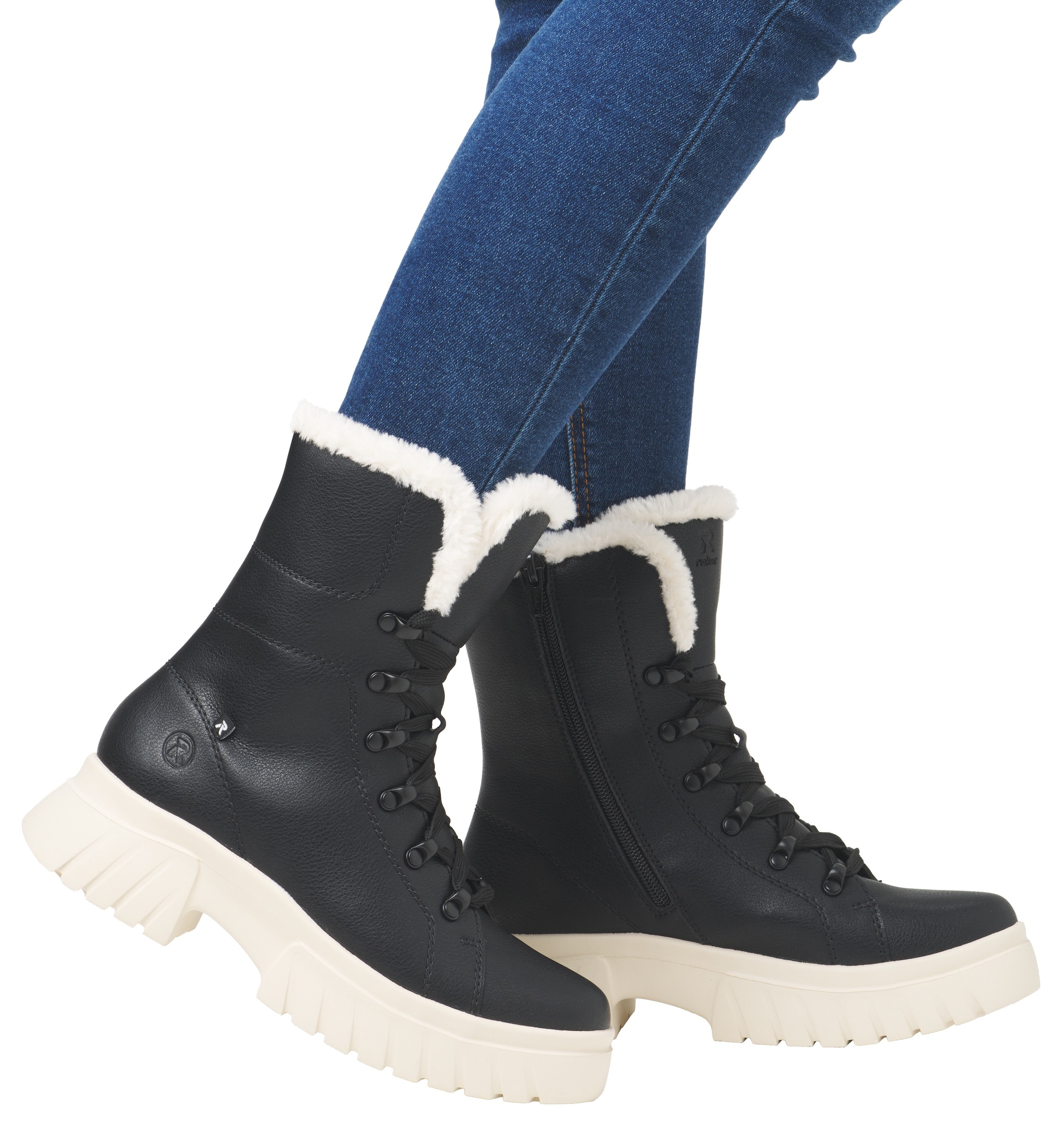 Rieker EVOLUTION Winterboots, Schnürboots, Plateaustiefelette, Profilsohle, günstig online kaufen