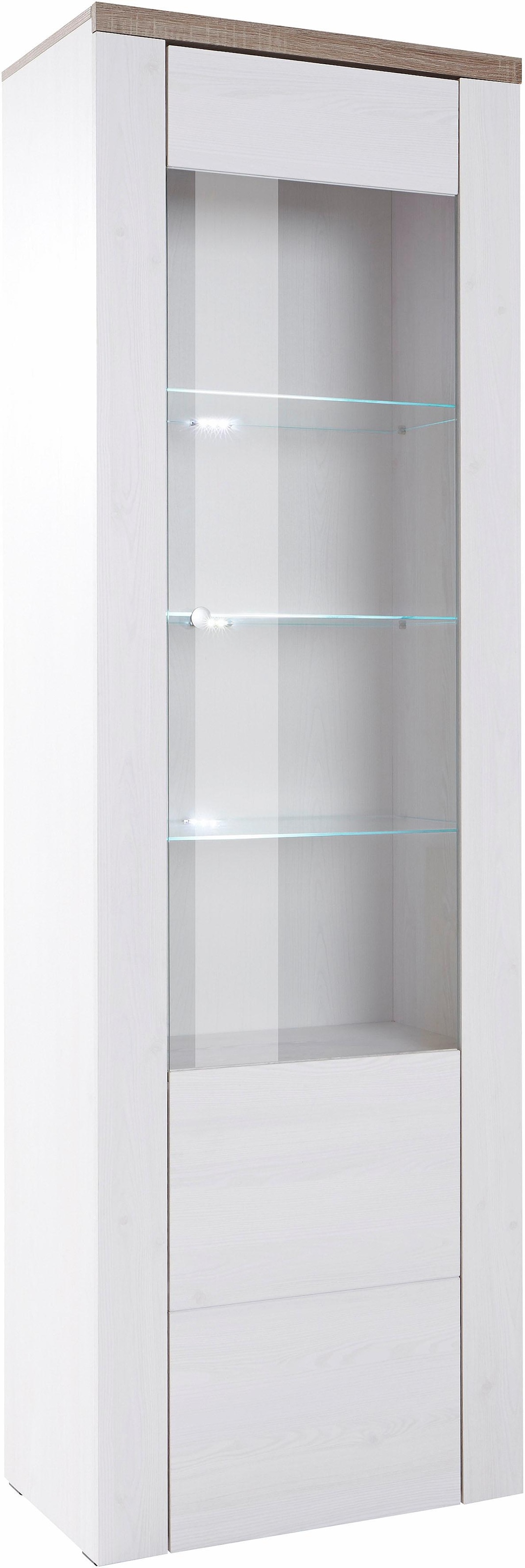 Vitrine, Höhe 205,6 cm mit online | kaufen Glaseinsatz BAUR