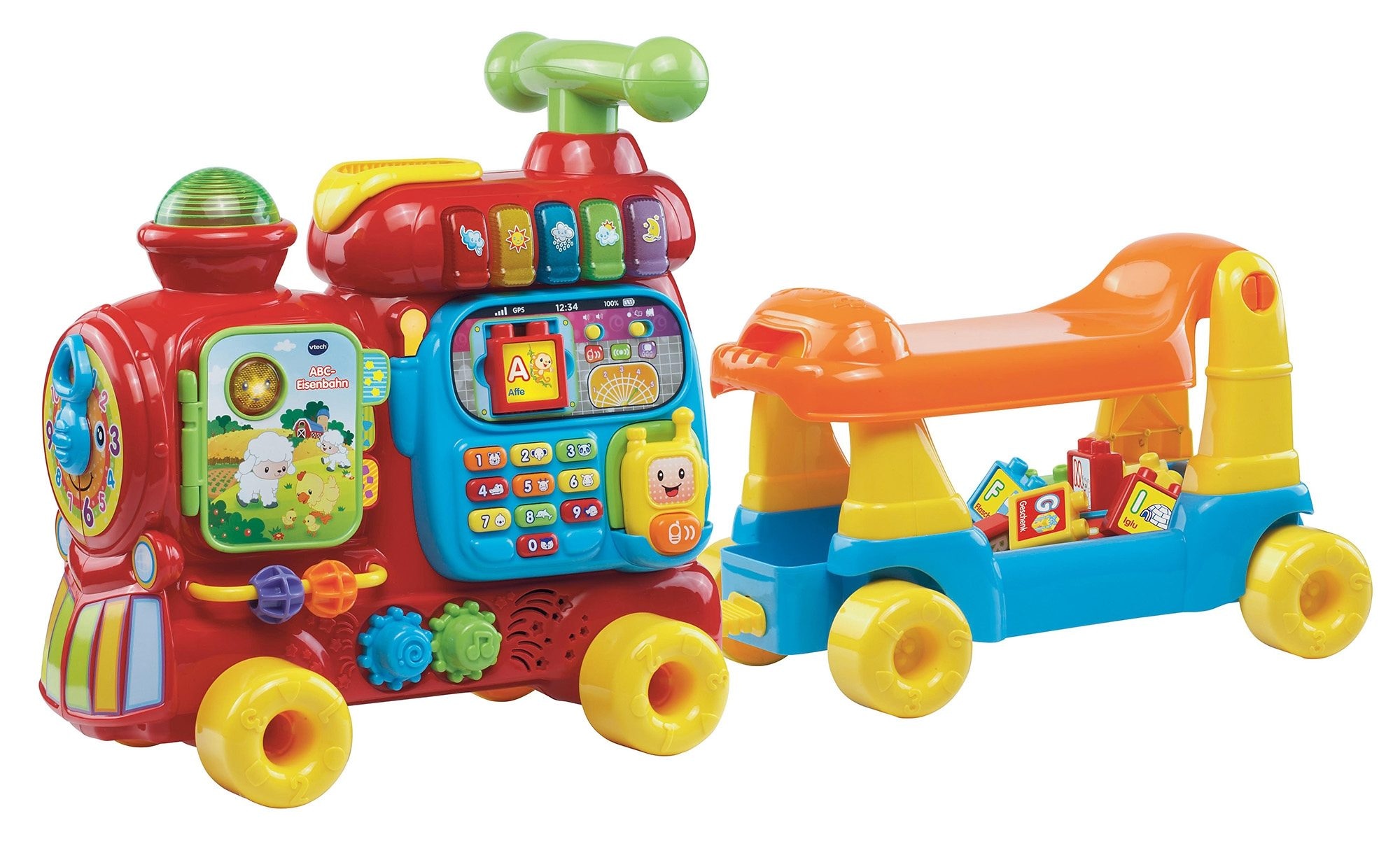 Vtech® Spielzeug-Eisenbahn »VTechBaby, ABC-Eisenbahn«, (15 tlg.)