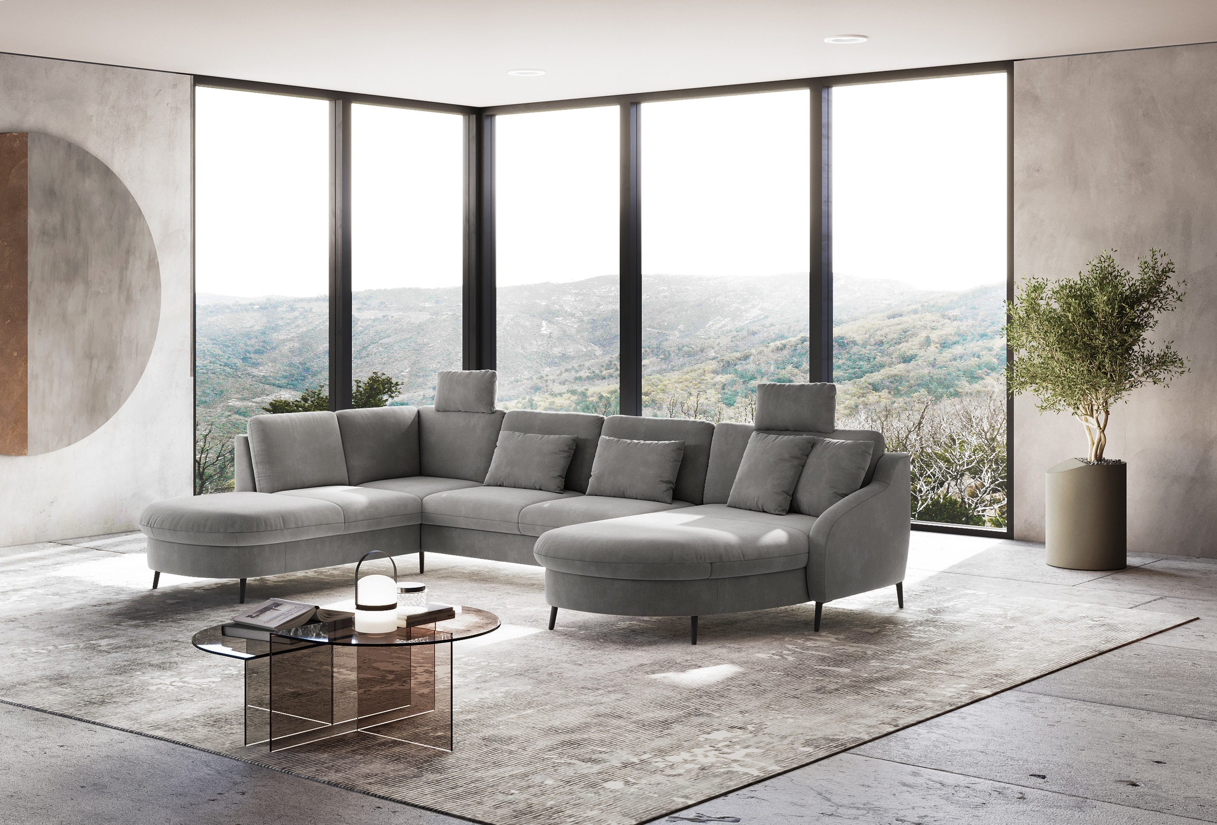 sit&more Wohnlandschaft "Soul U-Form" wahlweise mit Bett und Bettkasten günstig online kaufen