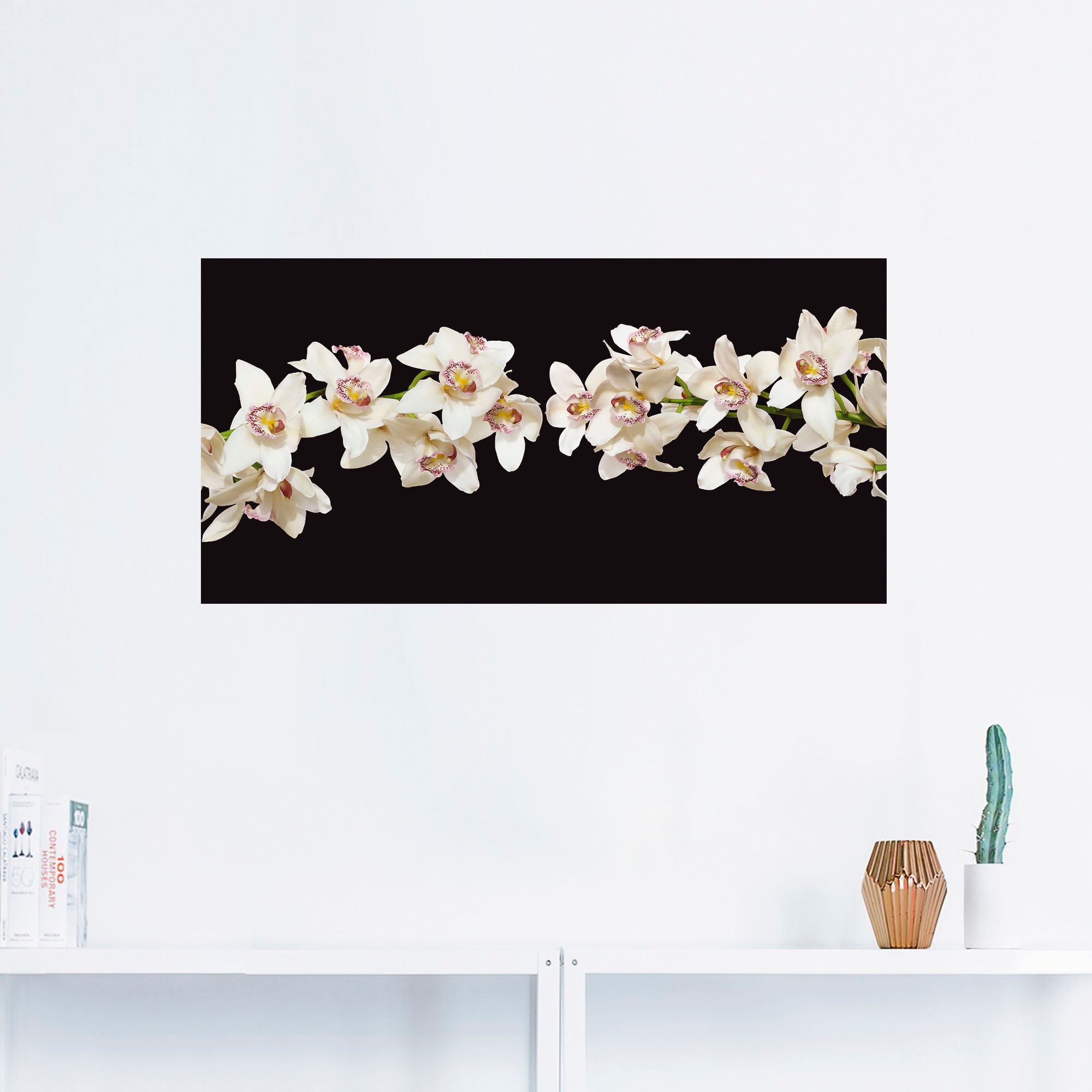 Artland Wandfolie »Weiße Orchideen«, Blumen, (1 St.), selbstklebend