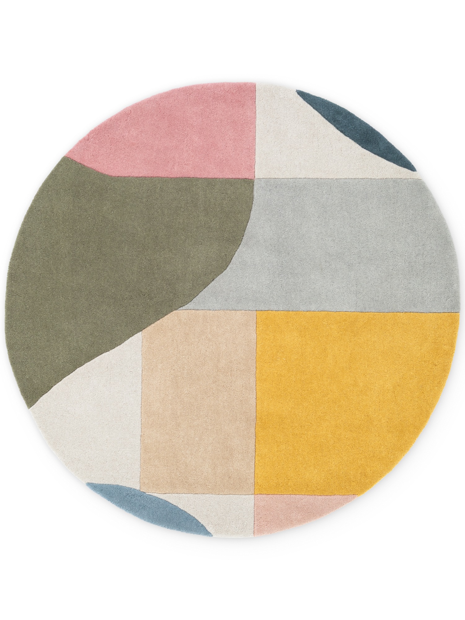 Ted Baker Wollteppich »Curzon« rund 17 mm Höhe Wolle, Naturteppich, Handgemacht, Wohnzimmer, Schlafzimmer, bunt