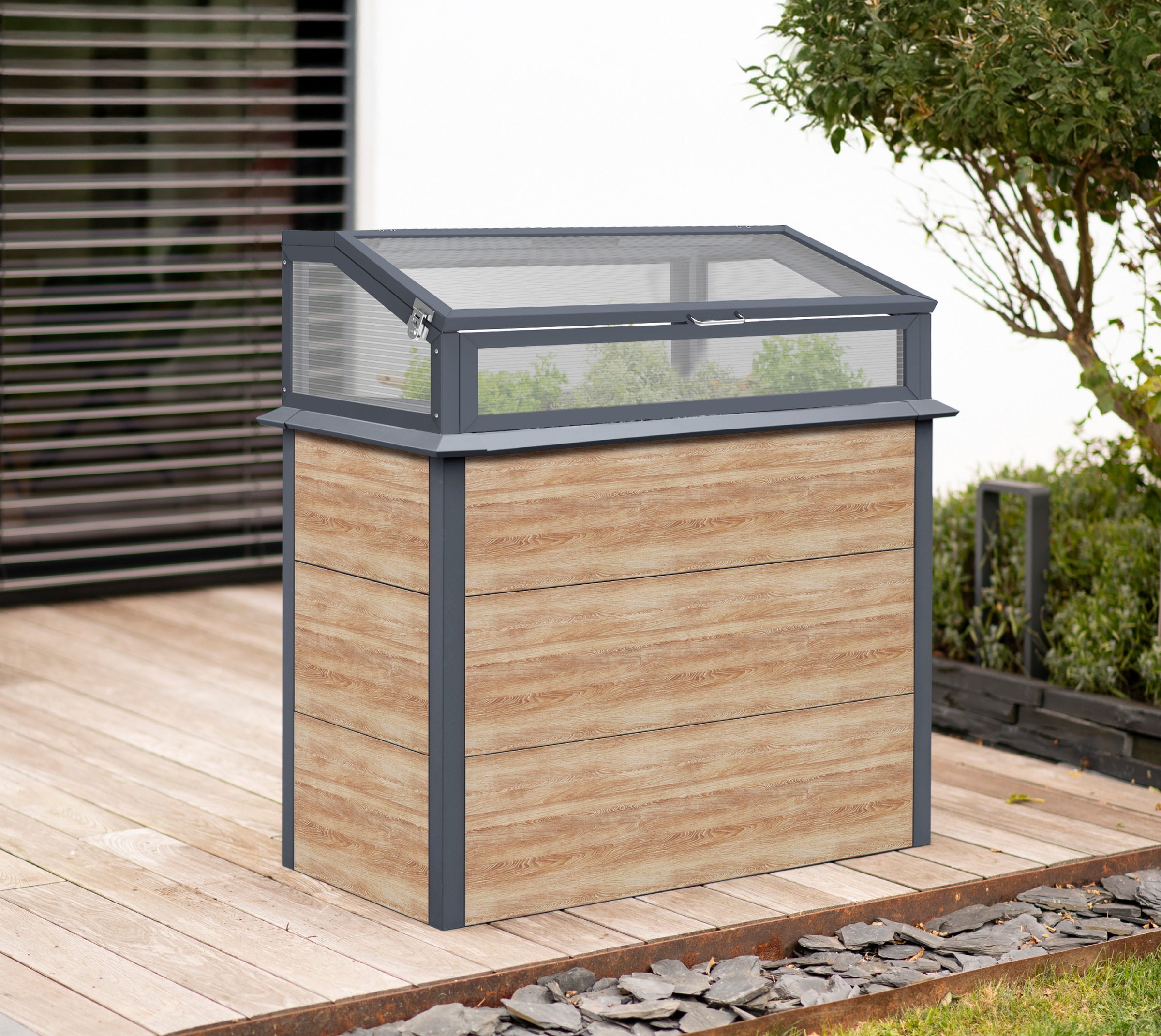 WESTMANN Hochbeet »Primus-Multi Plus M« BxTxH: 100x50x113 cm, mit Frühbeetaufsatz