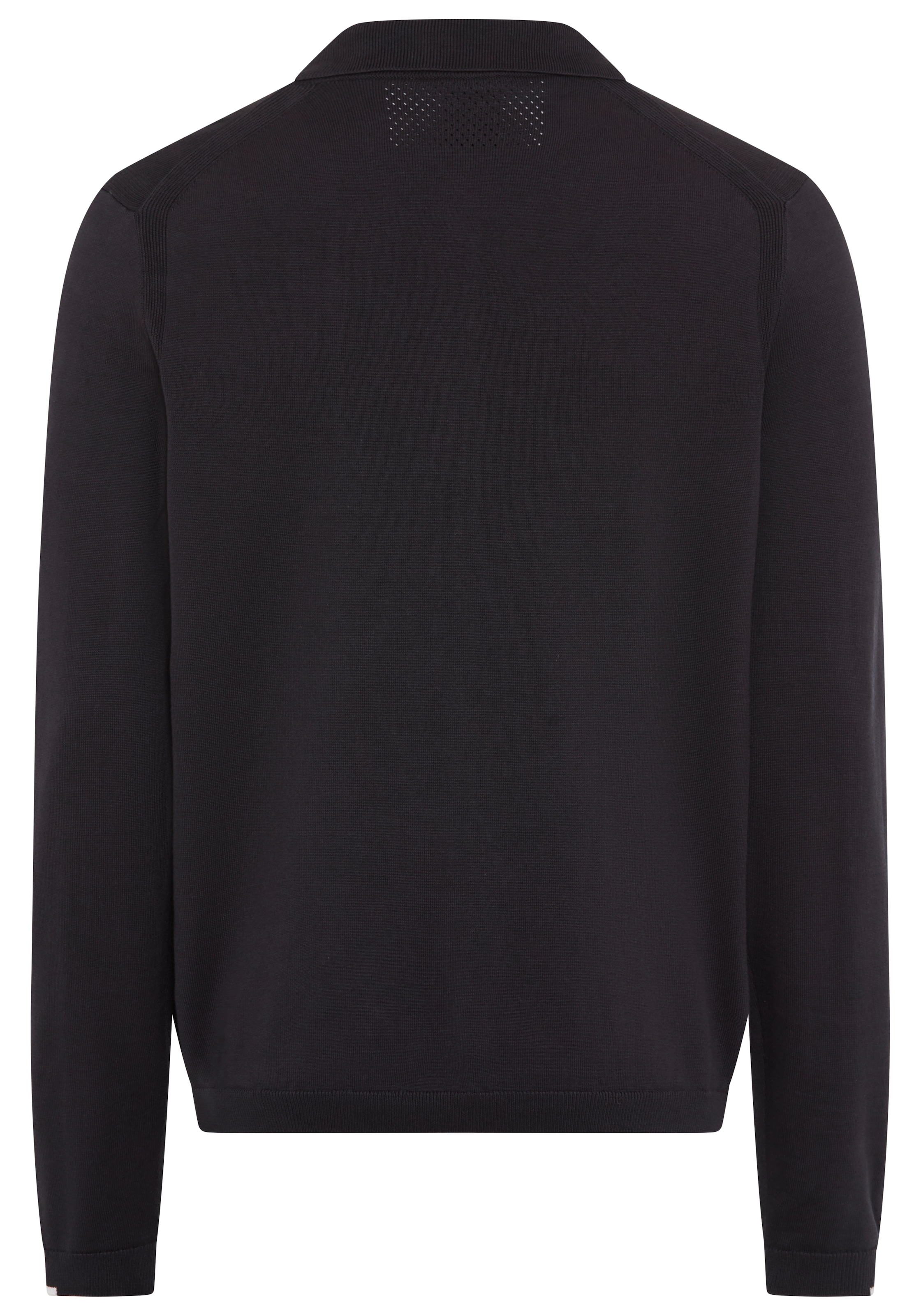 BOSS GREEN Strickpullover »KN Ever-X PL«, mit Reißverschluss, regular fit, toniges Logo