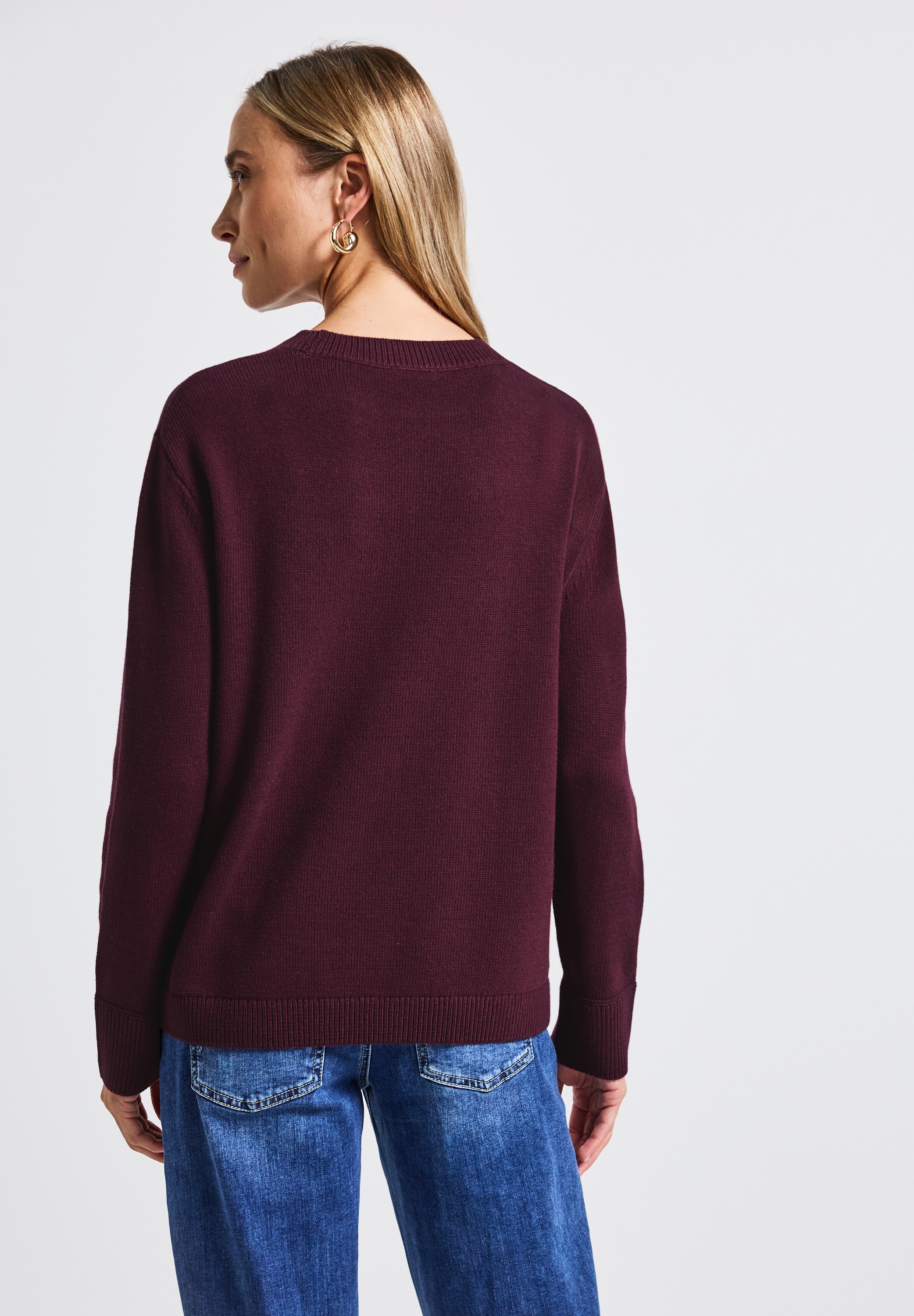 STREET ONE Strickpullover, mit Rundhalsausschnitt