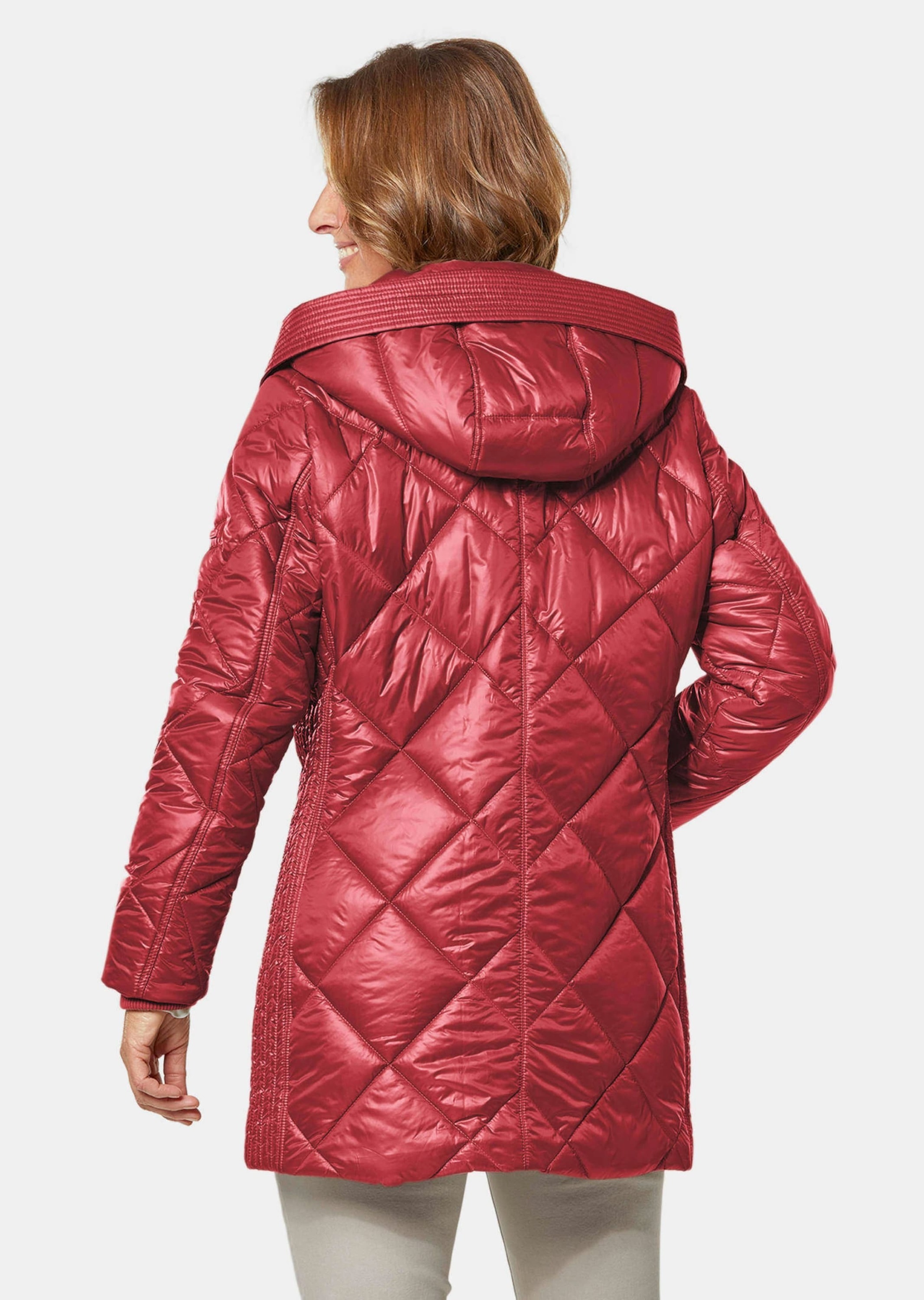 GOLDNER Steppjacke »Longsteppjacke Longsteppjacke mit hübschem Innenfutter«