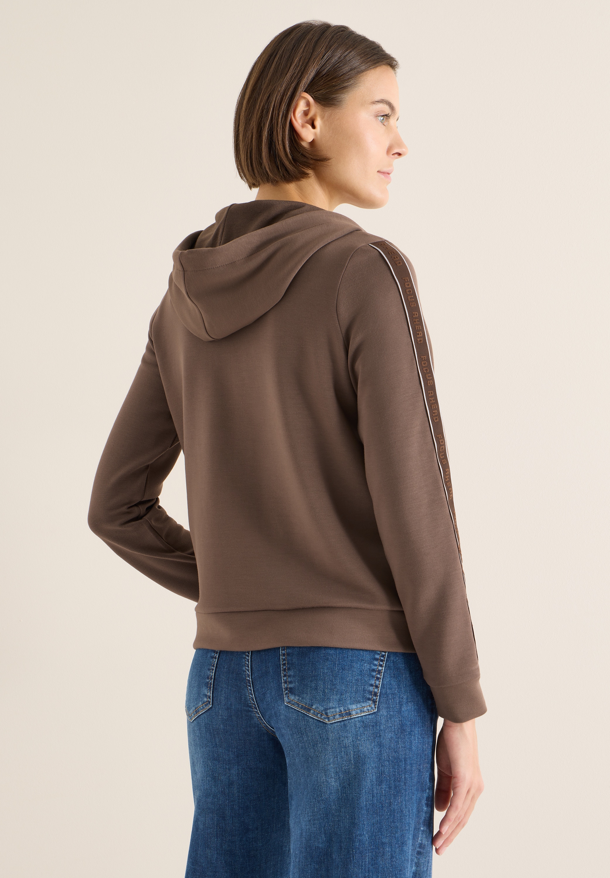 Cecil Sweatjacke mit Kontrastdetail