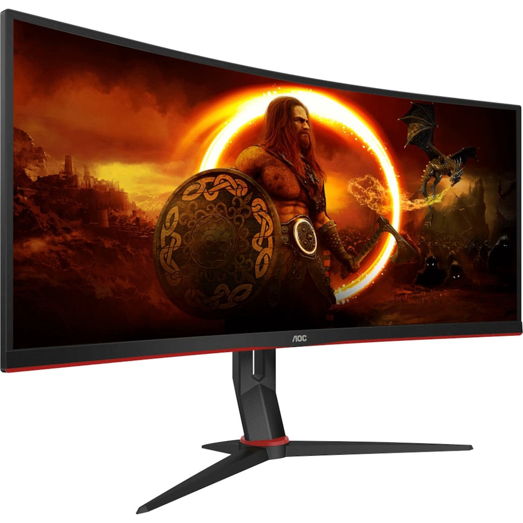 AOC Curved-Gaming-Monitor »CU34G2/BK«, 86,4 cm/34 Zoll, 3440 x 1440 px, QHD+, 1 ms Reaktionszeit, 100 Hz