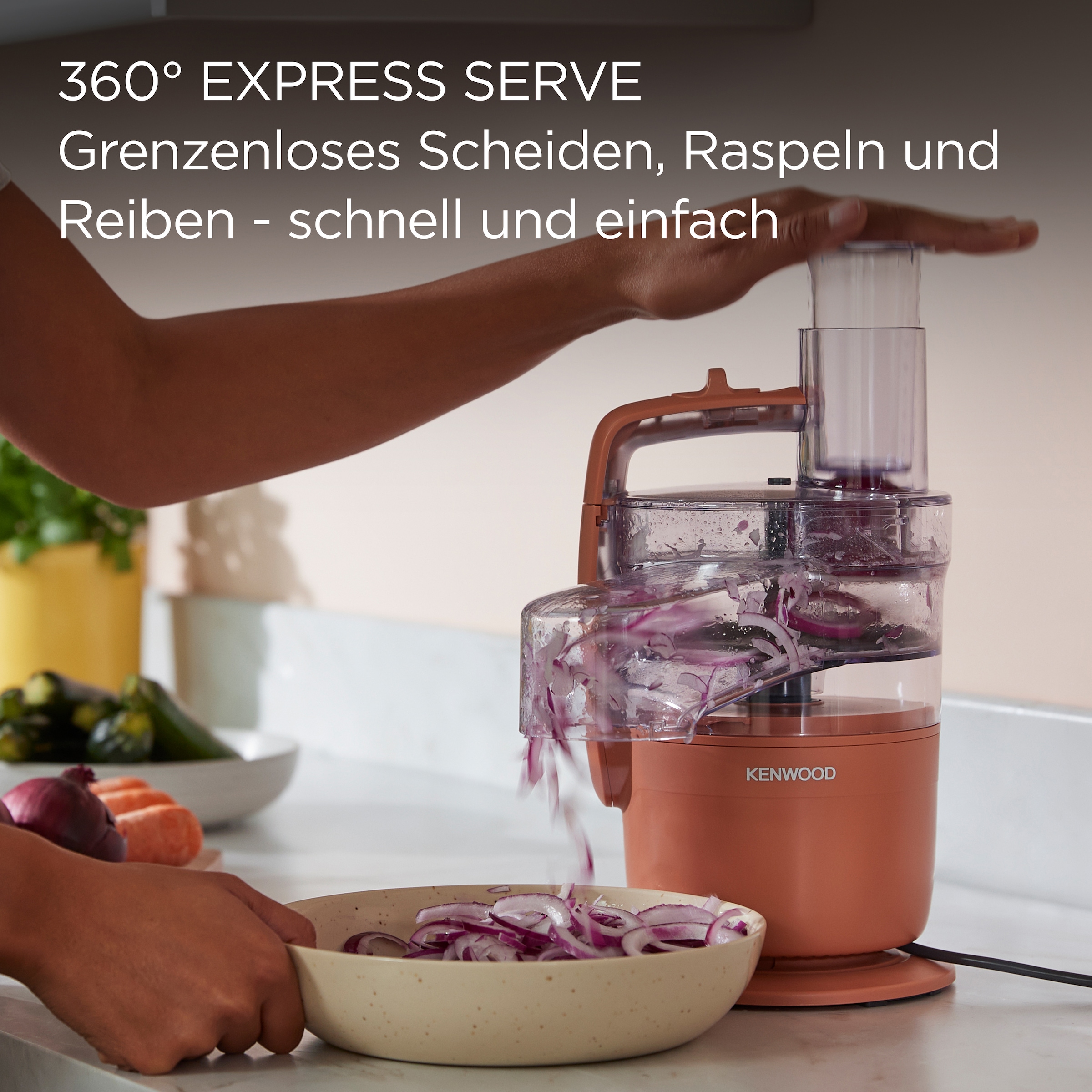 Kenwood Küchenmaschine »MultiPro Go FDP23.380GY« Für Smoothies, zum Schneiden, Reiben, Pürieren und  Teig Kneten
