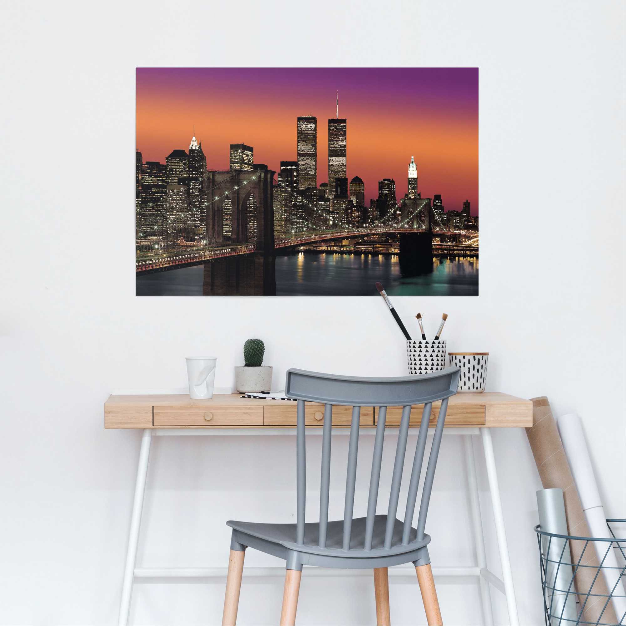 Reinders Poster "New York Brooklyn Brücke" 1 Stk. tlg. günstig online kaufen