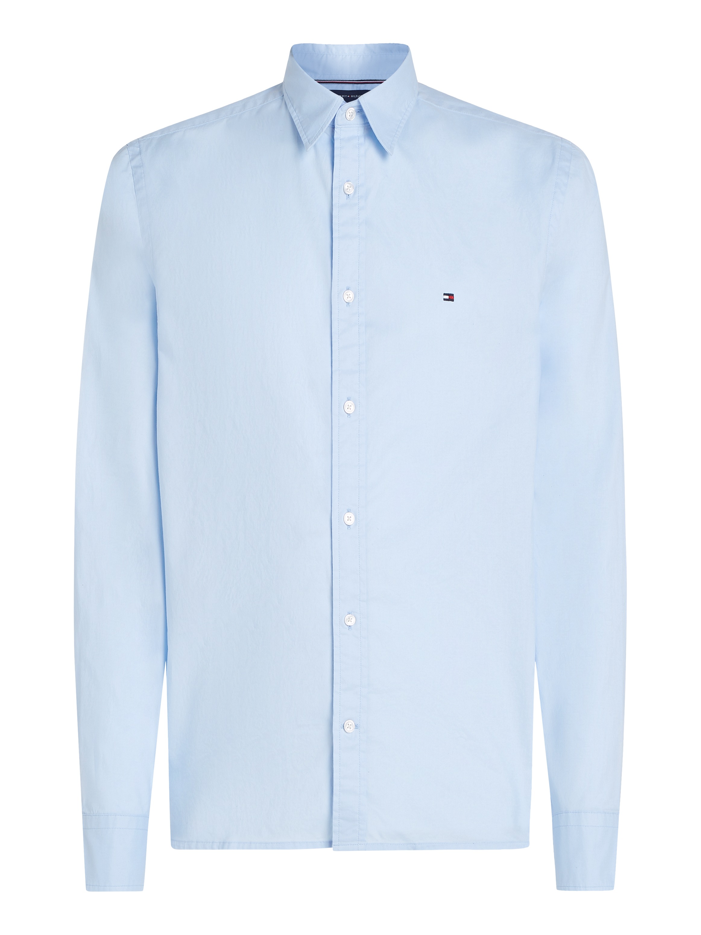 Tommy Hilfiger Businesshemd »FLEX POPLIN KENT COLLAR SF SHIRT«, mit Logostickerei