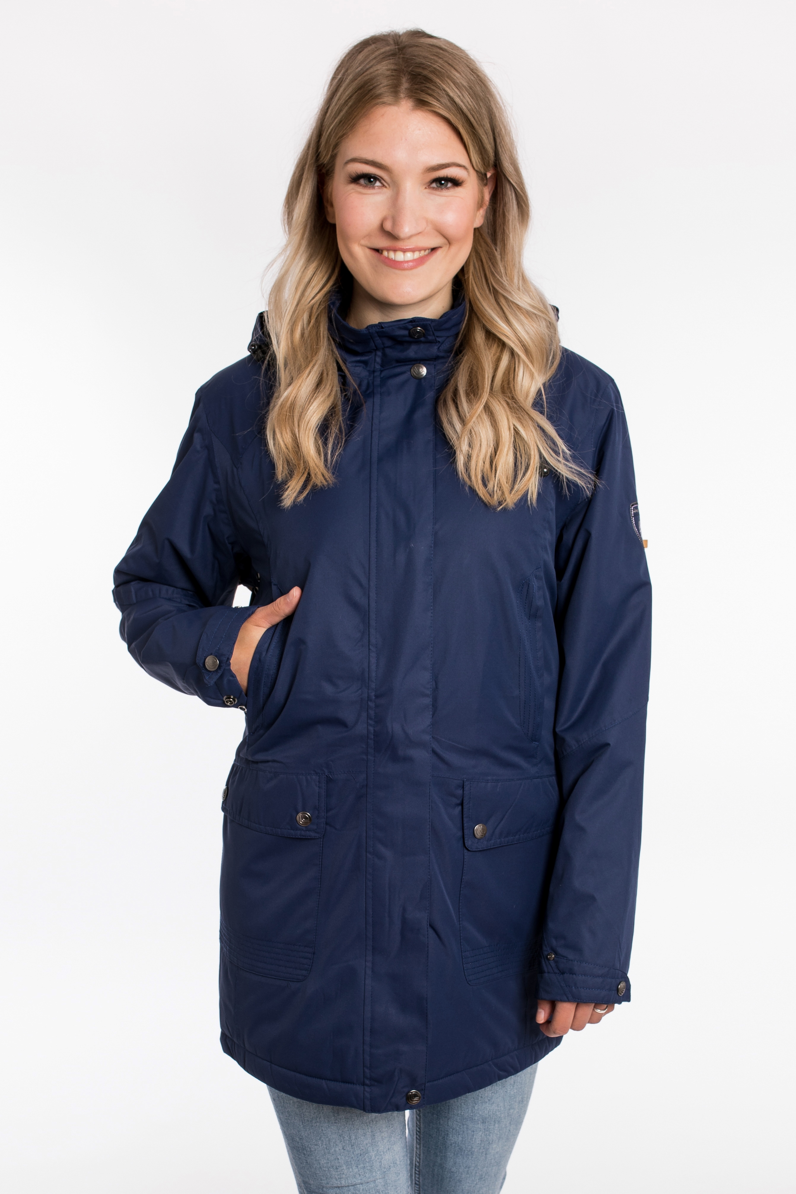 DEPROC Active 1100000002199 "PAISLEY WOMEN NEW" mit Kapuze leicht wattierter Parka mit abnehmbarer Kapuze