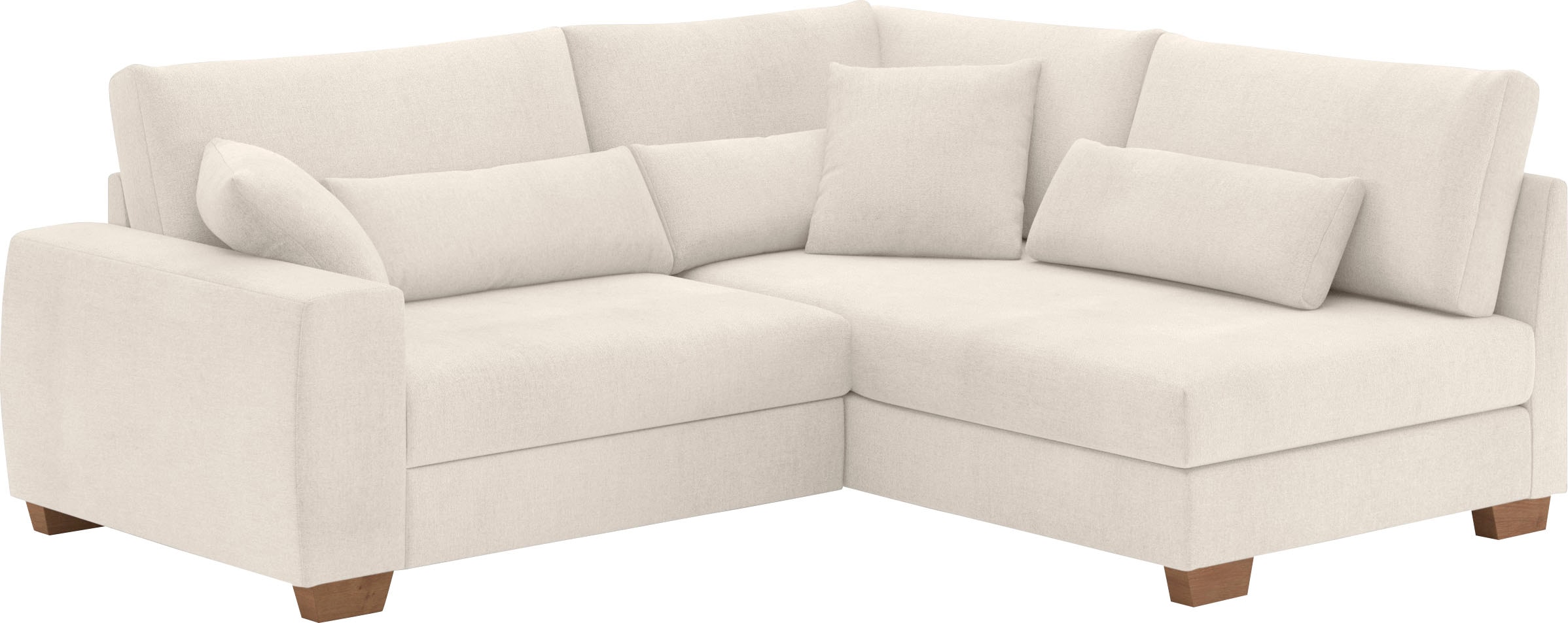 Mr. Couch Ecksofa »Helena L-Form«, Mit Federkern, wahlweise mit Bettfunktion und Taschenfederkern