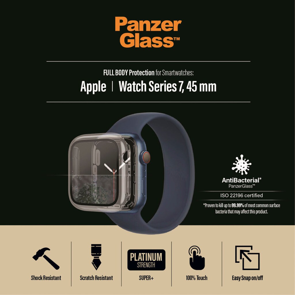 PanzerGlass Displayschutzglas »Full Body - Apple Watch 7 (45 mm)«