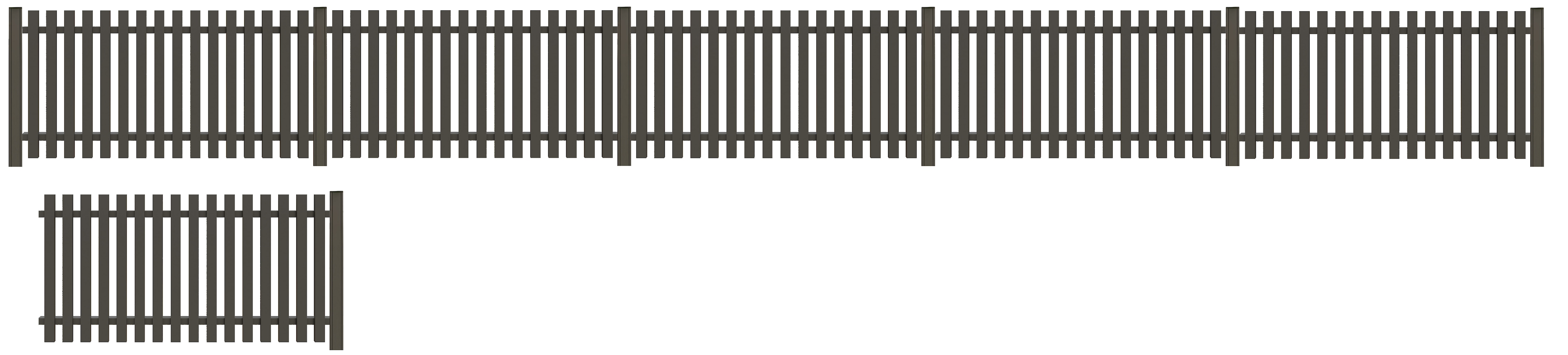 Tetzner & Jentzsch Gartenzaun "STRAND" robuste Aluminium-Elemente in verschiedenen Längen