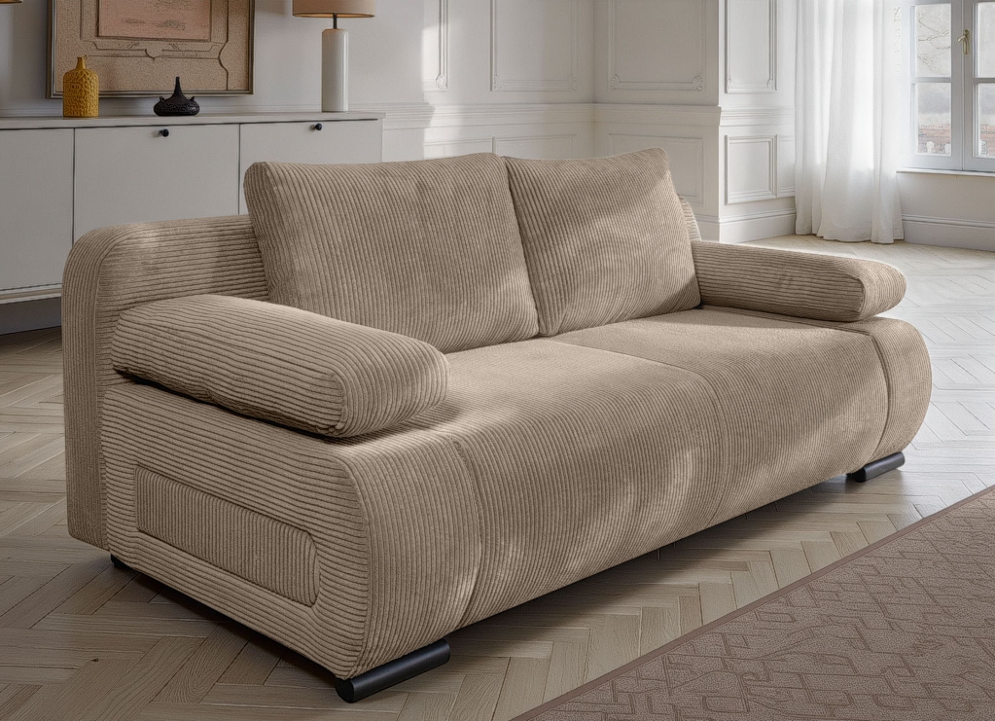 COLLECTION AB Schlafsofa "Moritz B: 200 cm, Liegefl. 142x200 cm" Gästebettfunktion, frei stellbar, Wohnkomfort