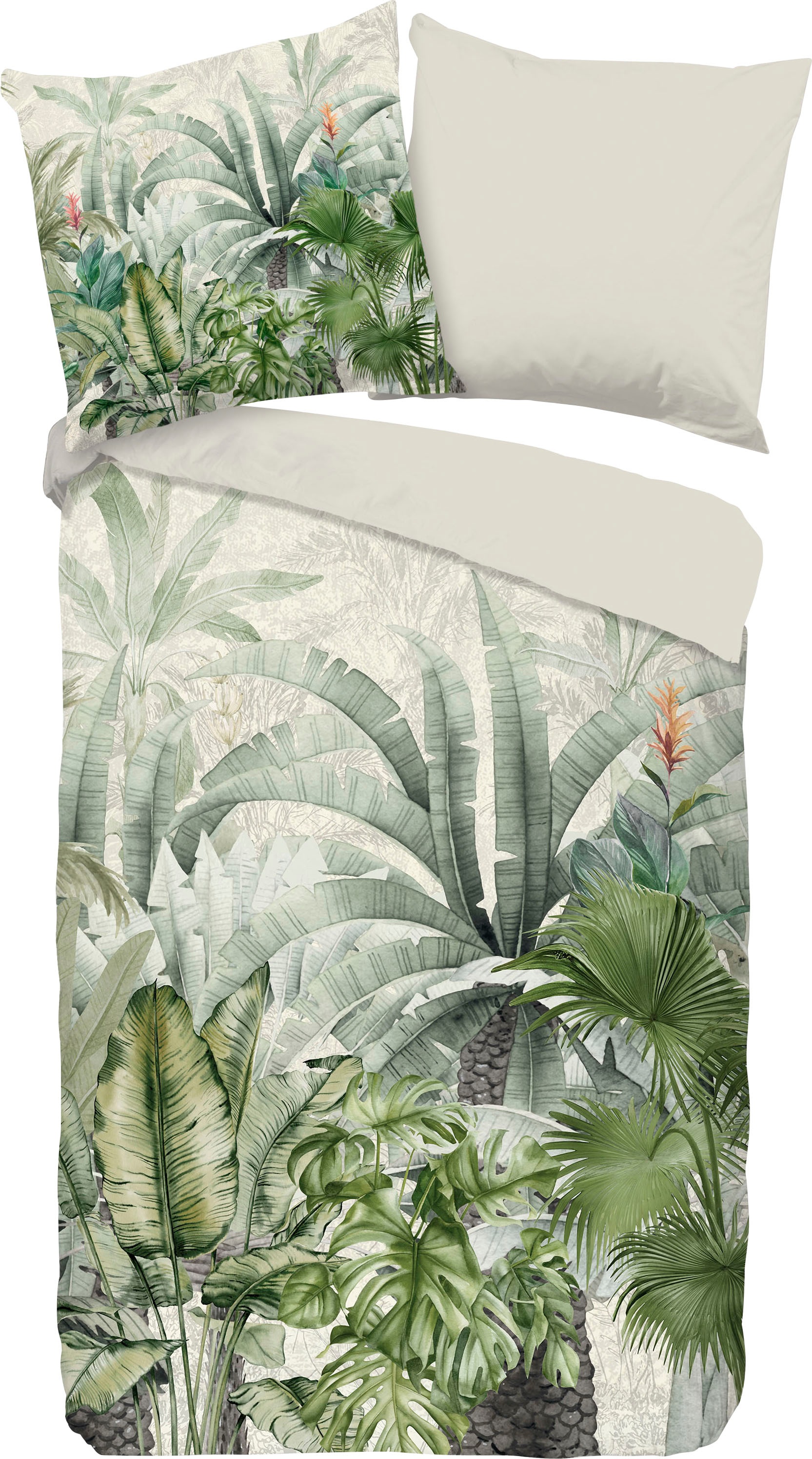 good morning Wendebettwäsche »Valerie«, (2 tlg.), mit Palmen