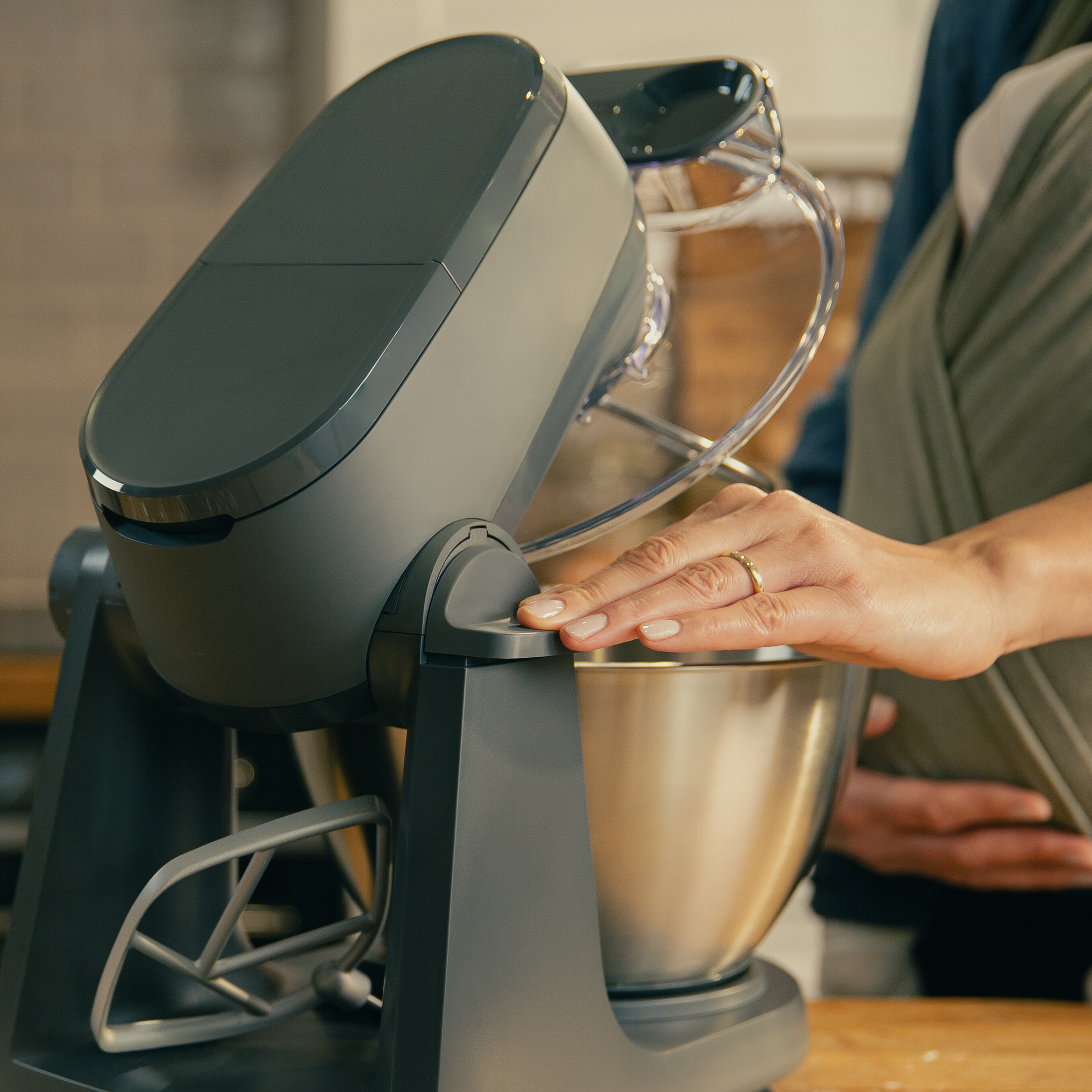 Kenwood Küchenmaschine »Multi Tasker KHC30.070GY« Inkl. 4,3L Schüssel, 3 Aufsätze, Spritzschutz, Zitruspresse