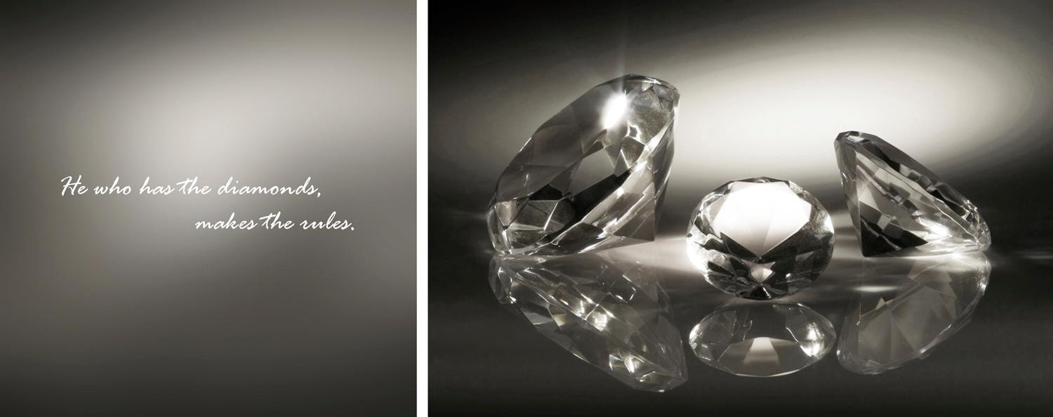queence Leinwandbild »Diamonds«, (Set), 2er-Set