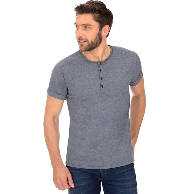 Trigema T-Shirt »TRIGEMA T-Shirt mit Knopfleiste DELUXE Baumwolle« ▷  bestellen | BAUR