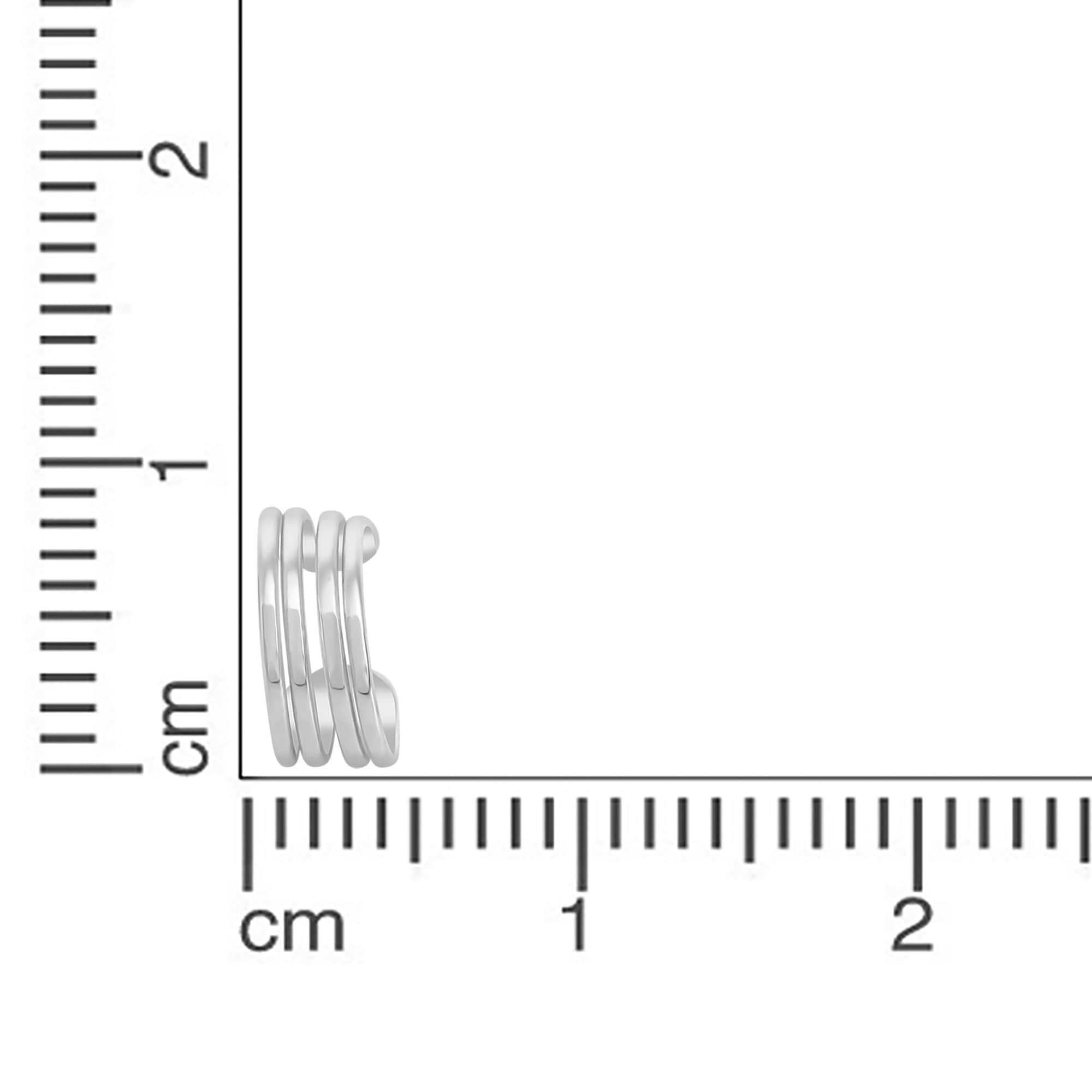 Zeeme Paar Creolen »925/- Sterling Silber rhodiniert«
