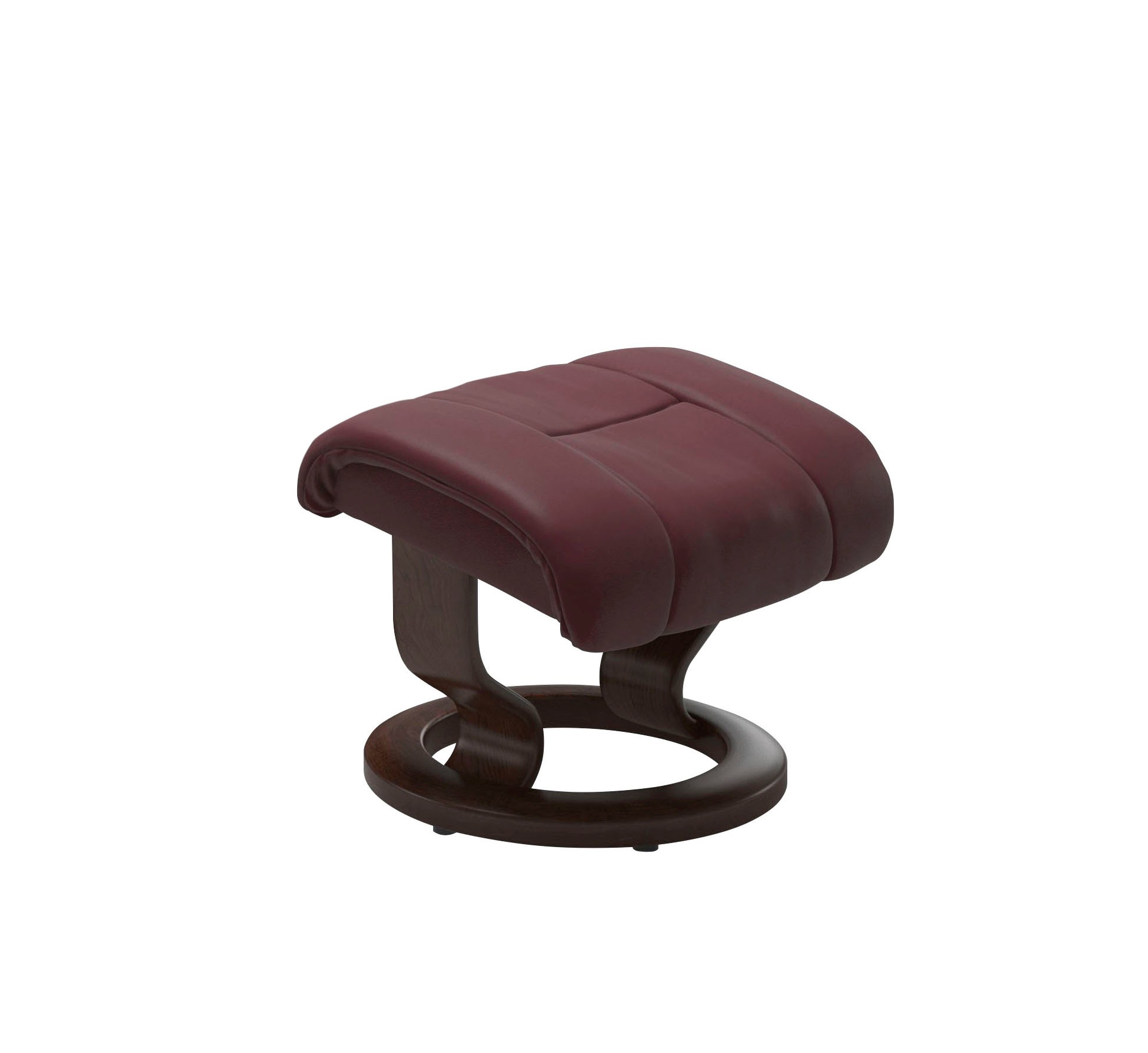 Stressless® Relaxsessel »Reno«, (Set, Relaxsessel mit Hocker), mit Hocker, mit Classic Base, Größe S, M & L, Gestell Braun