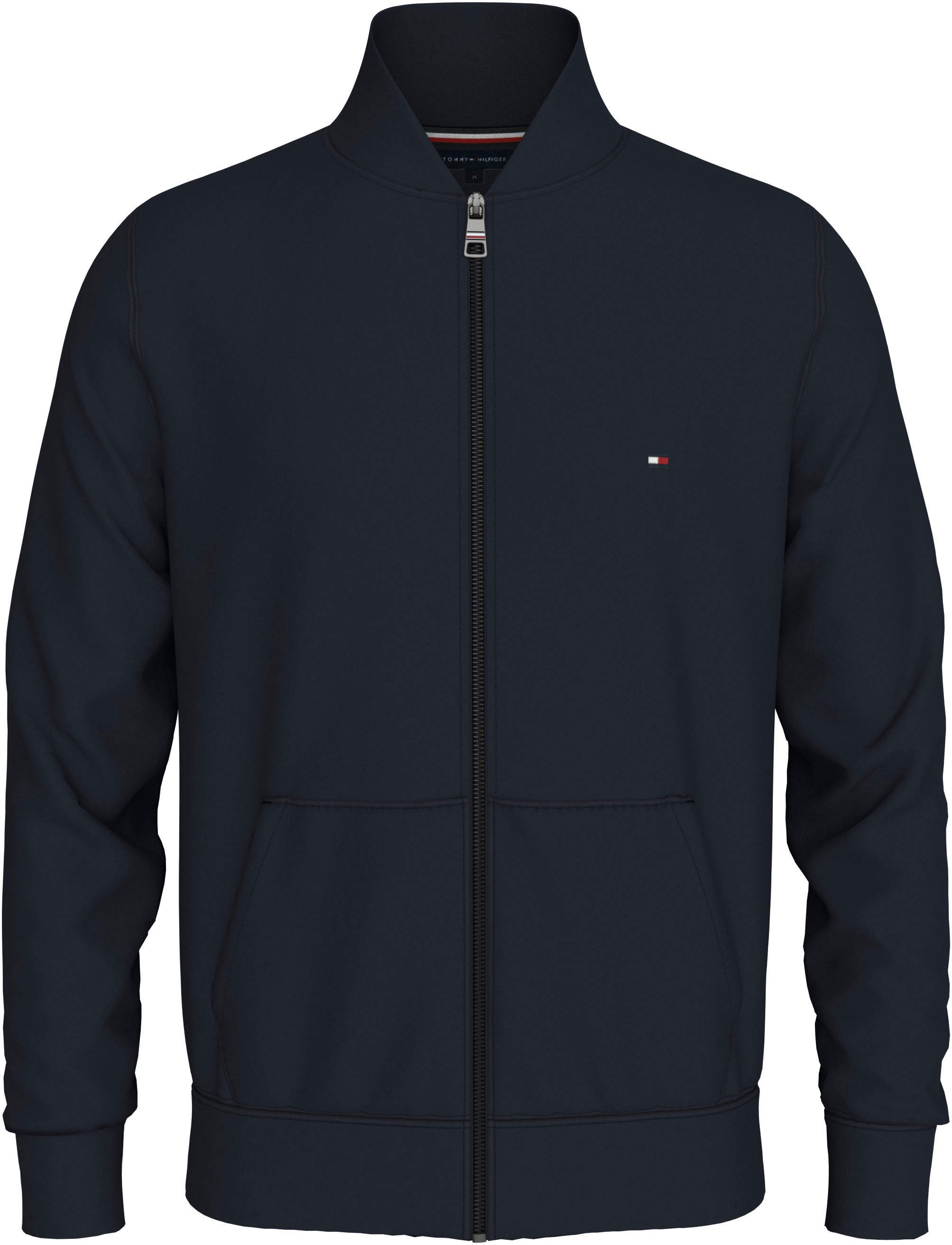 Tommy Hilfiger Sweatjacke »FLAG LOGO BASEBALL ZIP THROUGH«