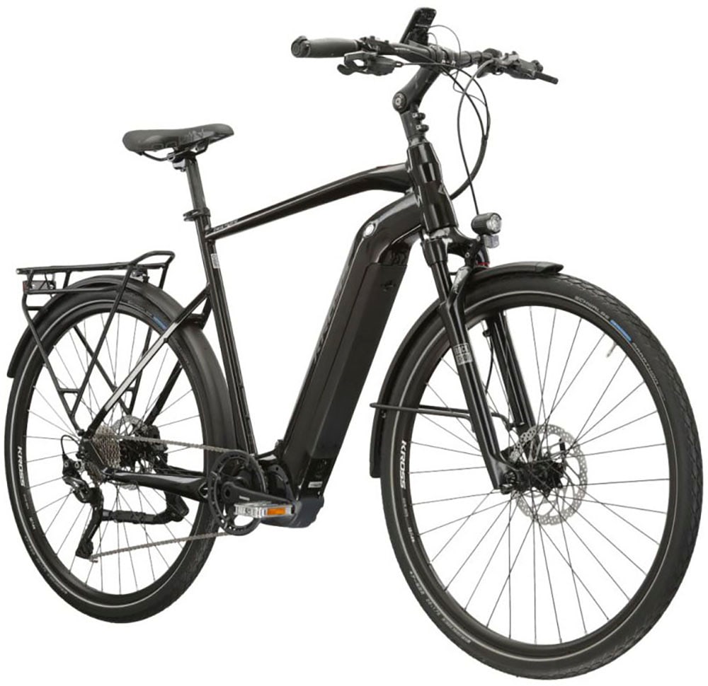 Kross »E-Trekkingrad Trans Hybrid 6.0 28 Zoll schwarz« 10 Gang Shimano DEORE XT T8000 Schaltwerk Kettenschaltung Mittelmotor 250 W SHIMANO 36 V/250 W DU-E6110, Mittelmotor