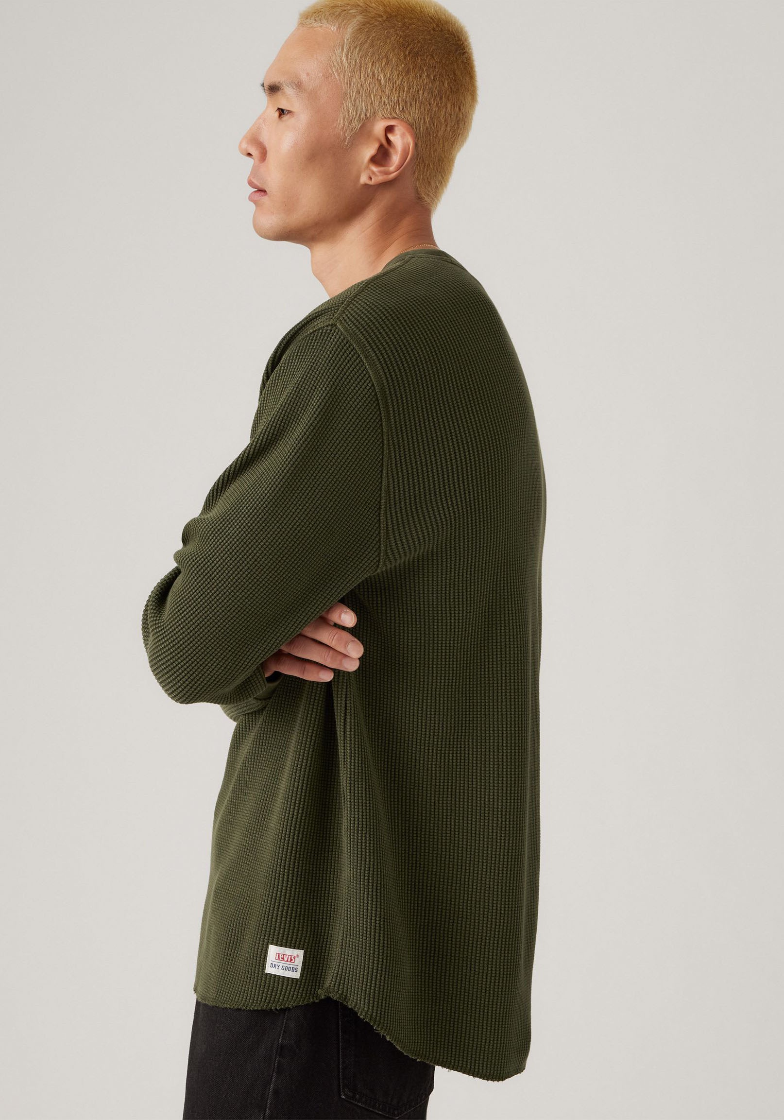 Thumbnail - Levis Langarmshirt Waffelstruktur