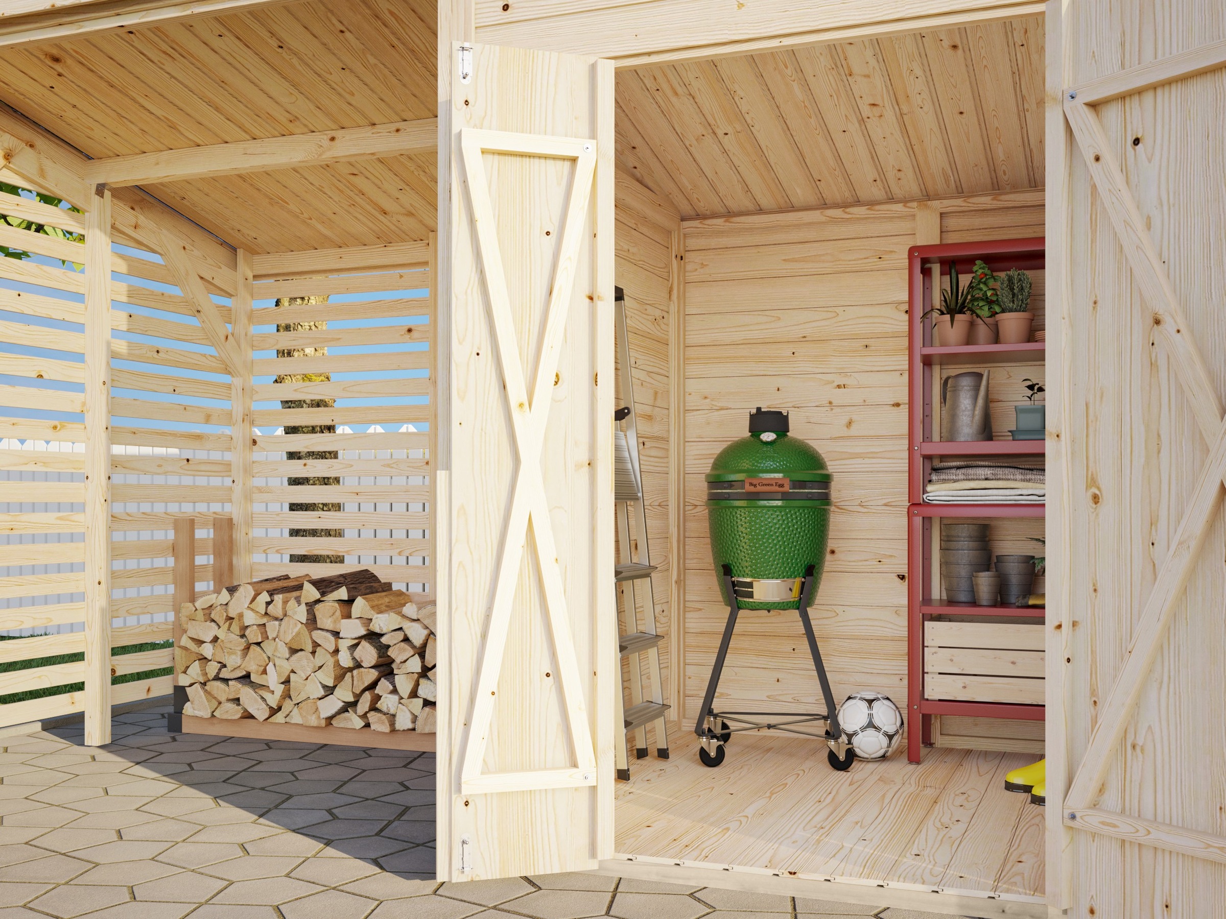 Palmako Gartenhaus »Leif 3,0+2,9 m²«