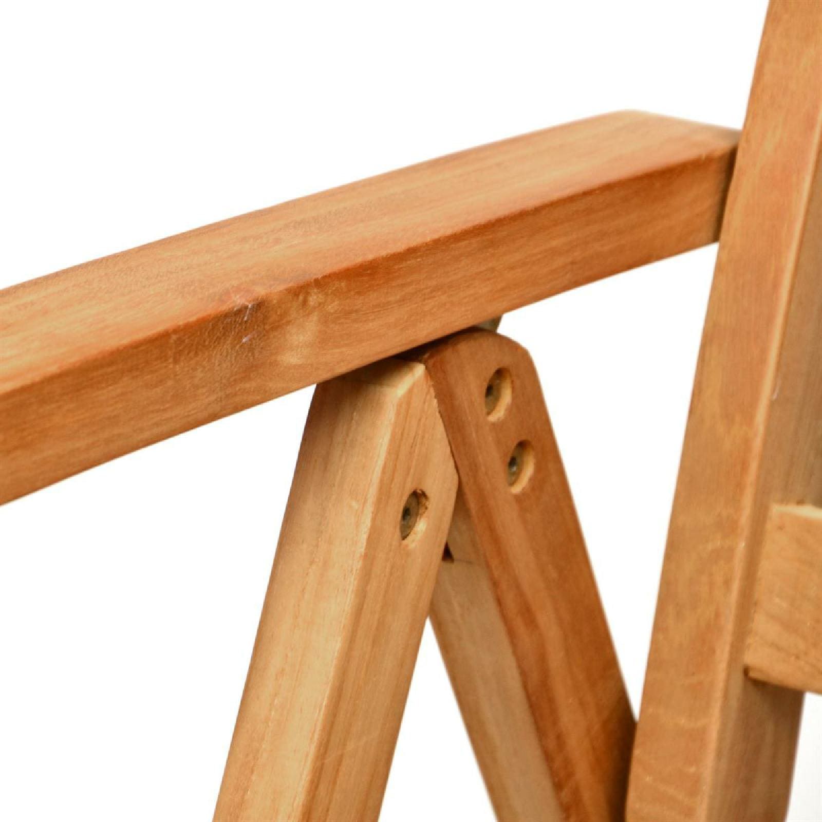 VCM Gartenstuhl »Hochlehner Klappstuhl verstellbar Teak Holz«