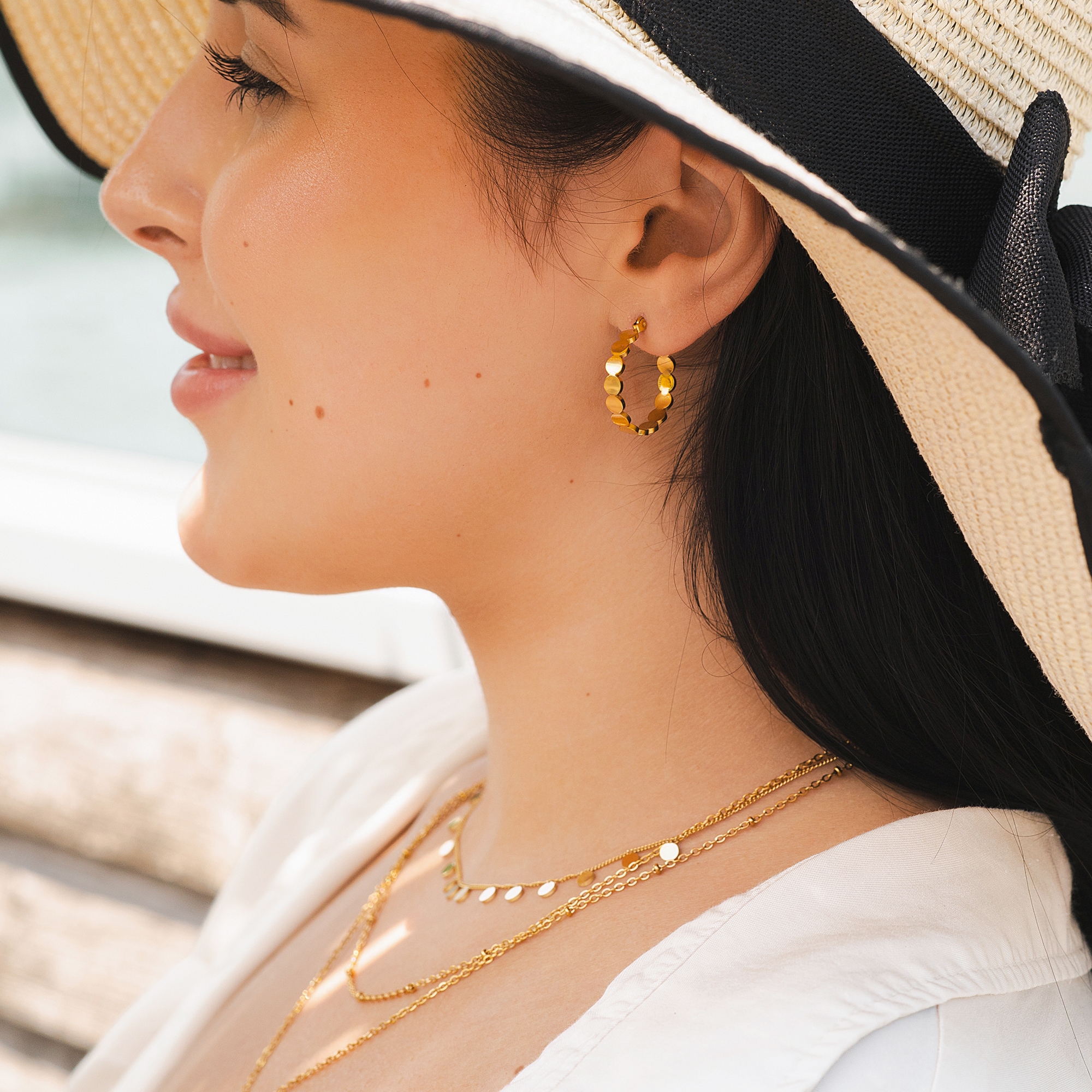 Adelia´s Paar Creolen »Damen Ohrringe – Creole aus Edelstahl« Geschenkidee: zeitlos und vielseitig