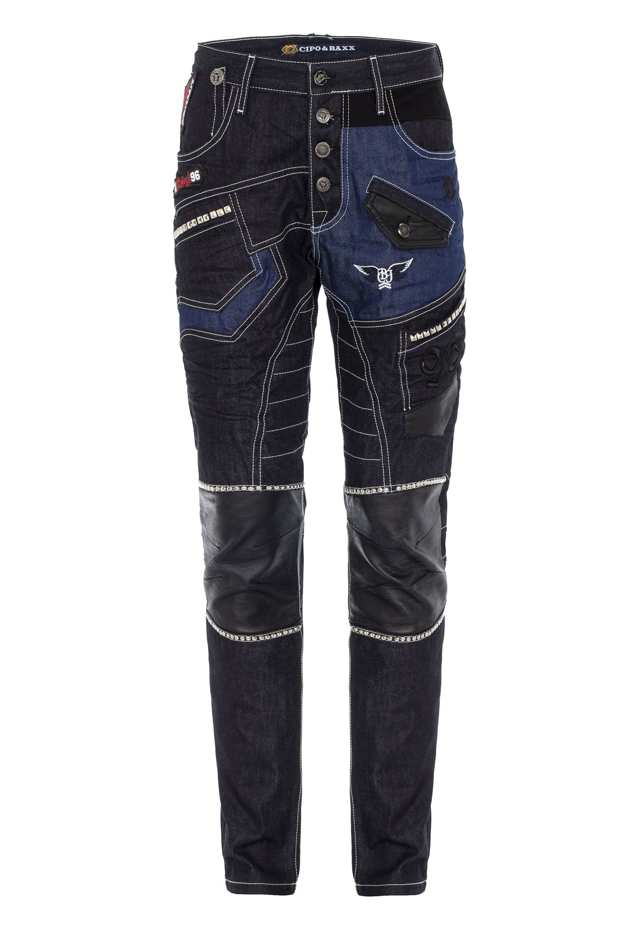 Cipo & Baxx Straight-Jeans "DENIM", Straight Fit-Jeans im stylischen Design günstig online kaufen