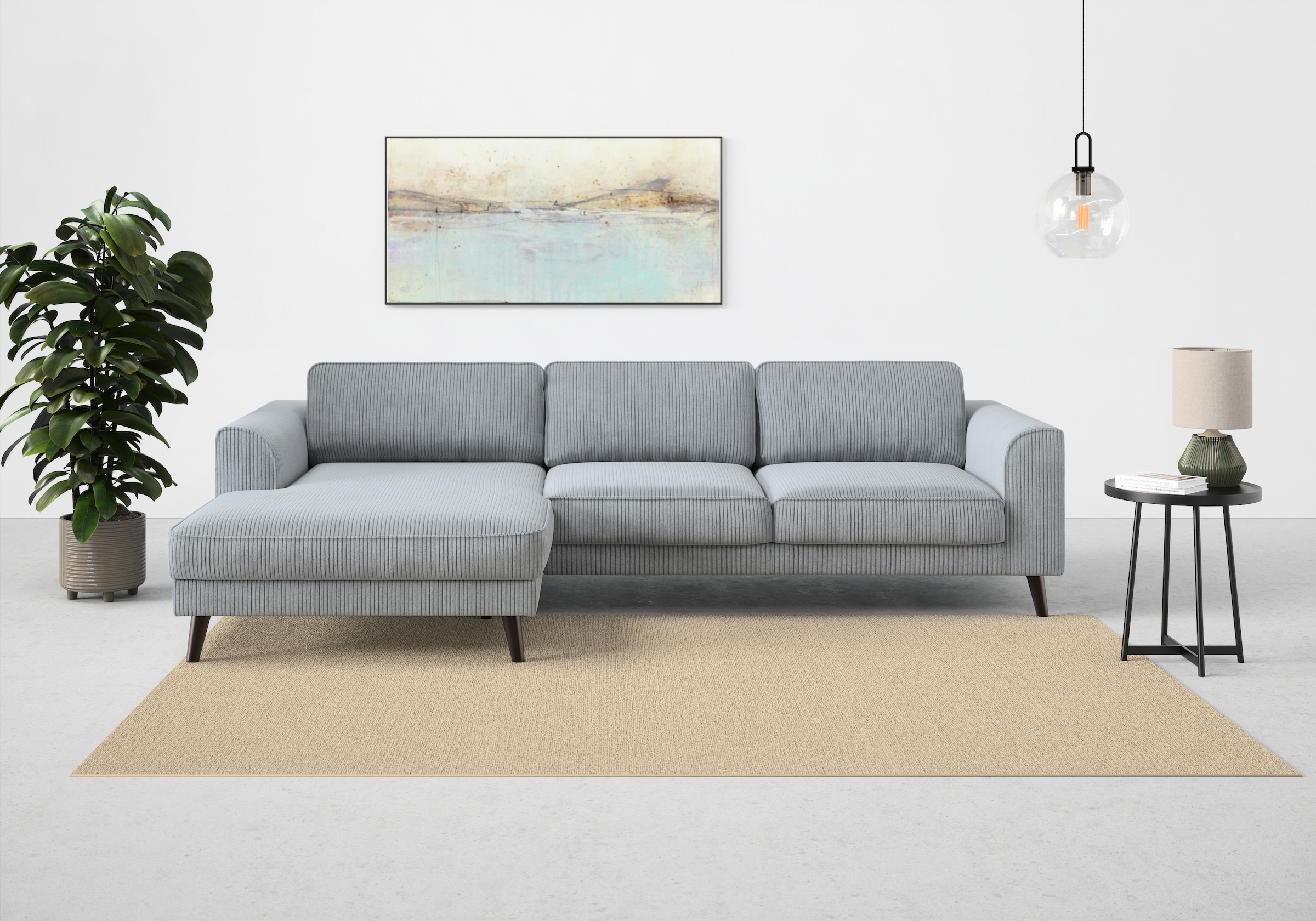 TRENDMANUFAKTUR Ecksofa "Lumber Jack, elegantes Designsofa, zeitlos modern, günstig online kaufen