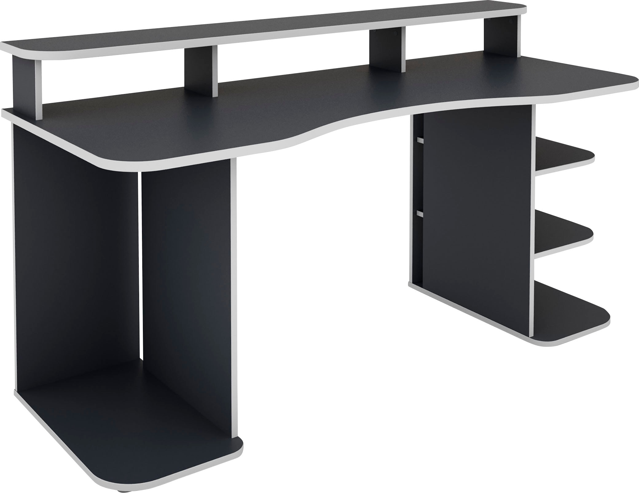 Homexperts Gamingtisch »Flynn«, moderner Gamingtisch mit farblich abgesetzten ABS Kanten