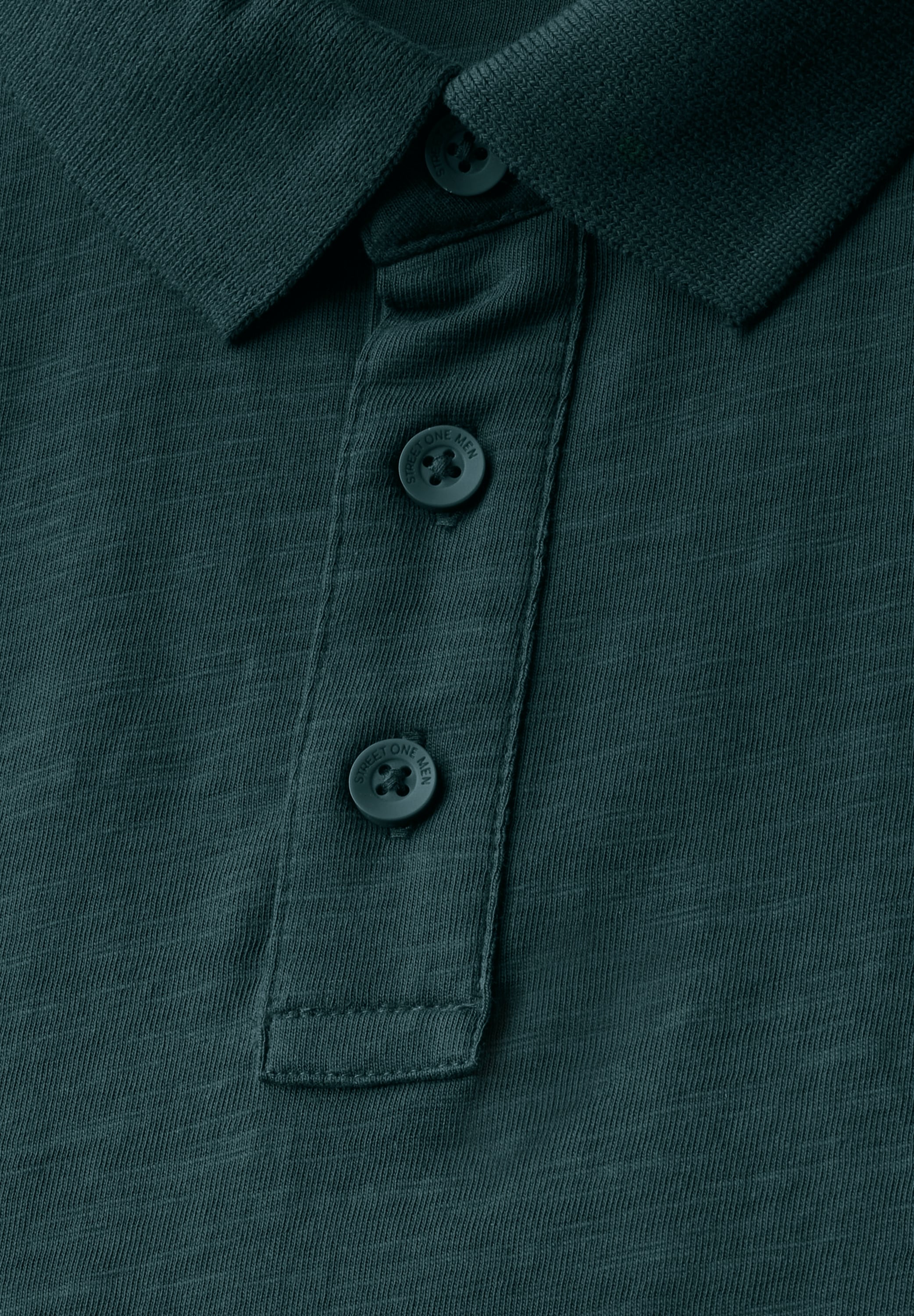 STREET ONE MEN Poloshirt, aus reiner Baumwolle