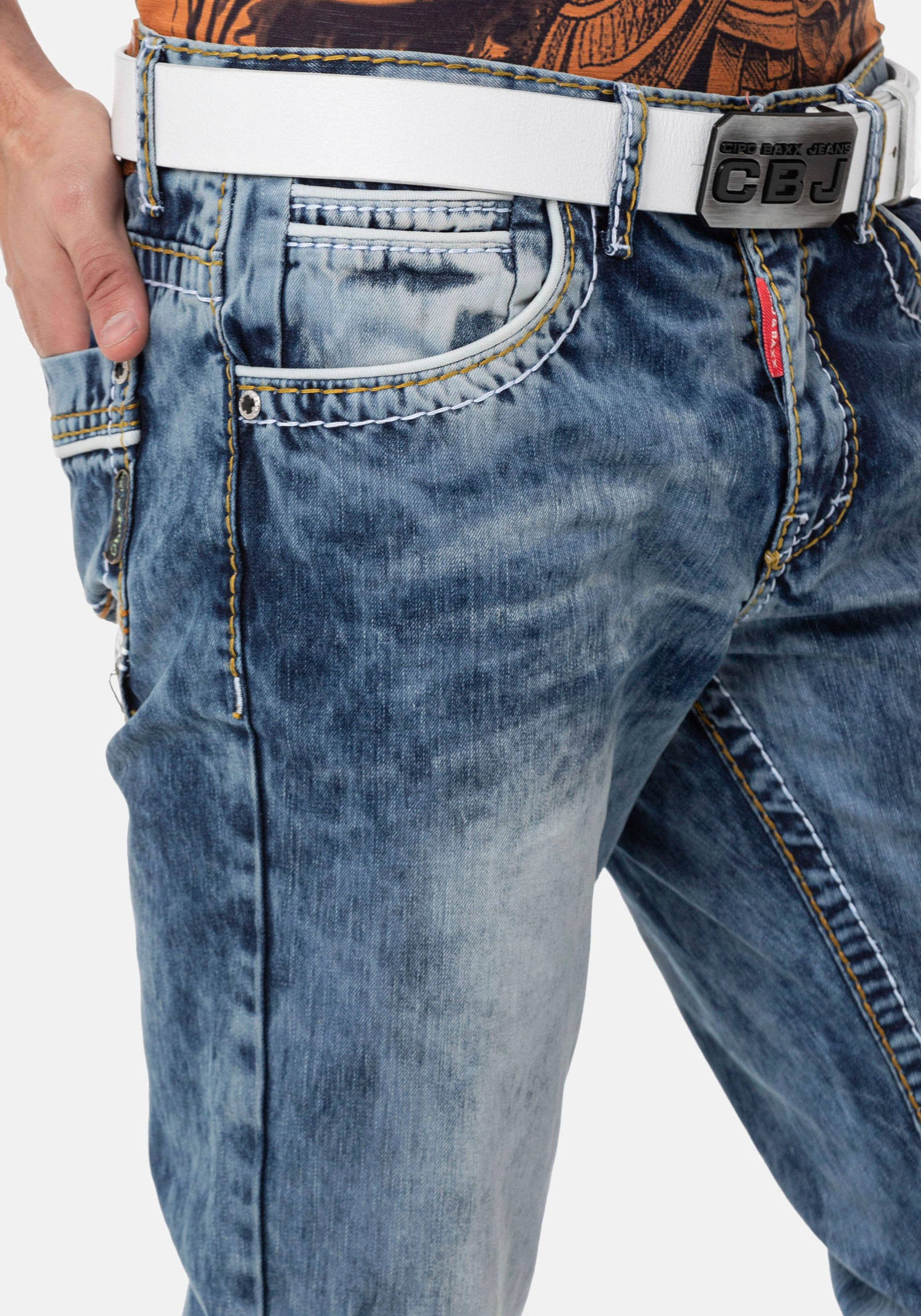 Cipo & Baxx Straight-Jeans