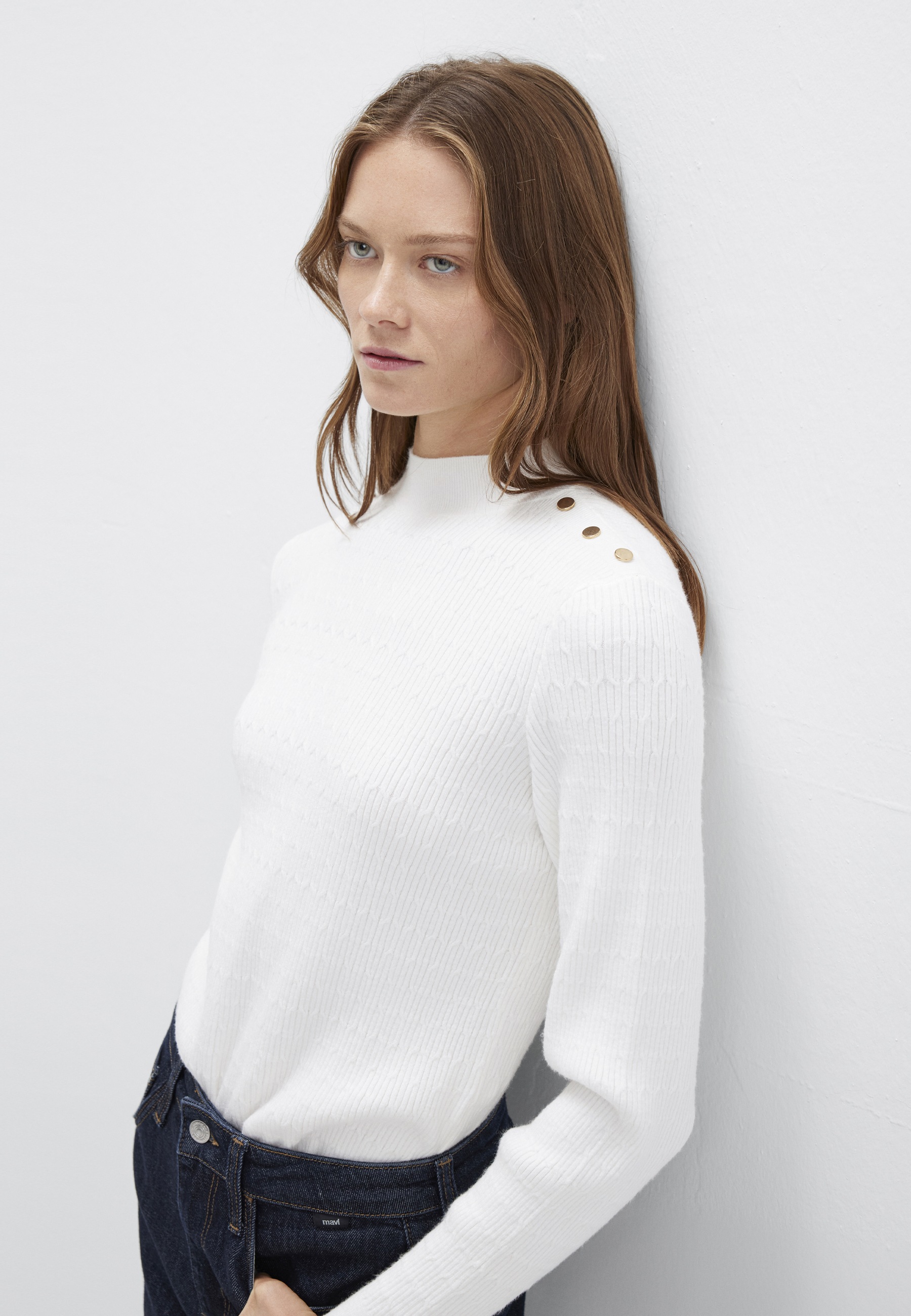 Mavi Strickpullover "HIGH COLLAR SWEATER" Pullover günstig online kaufen