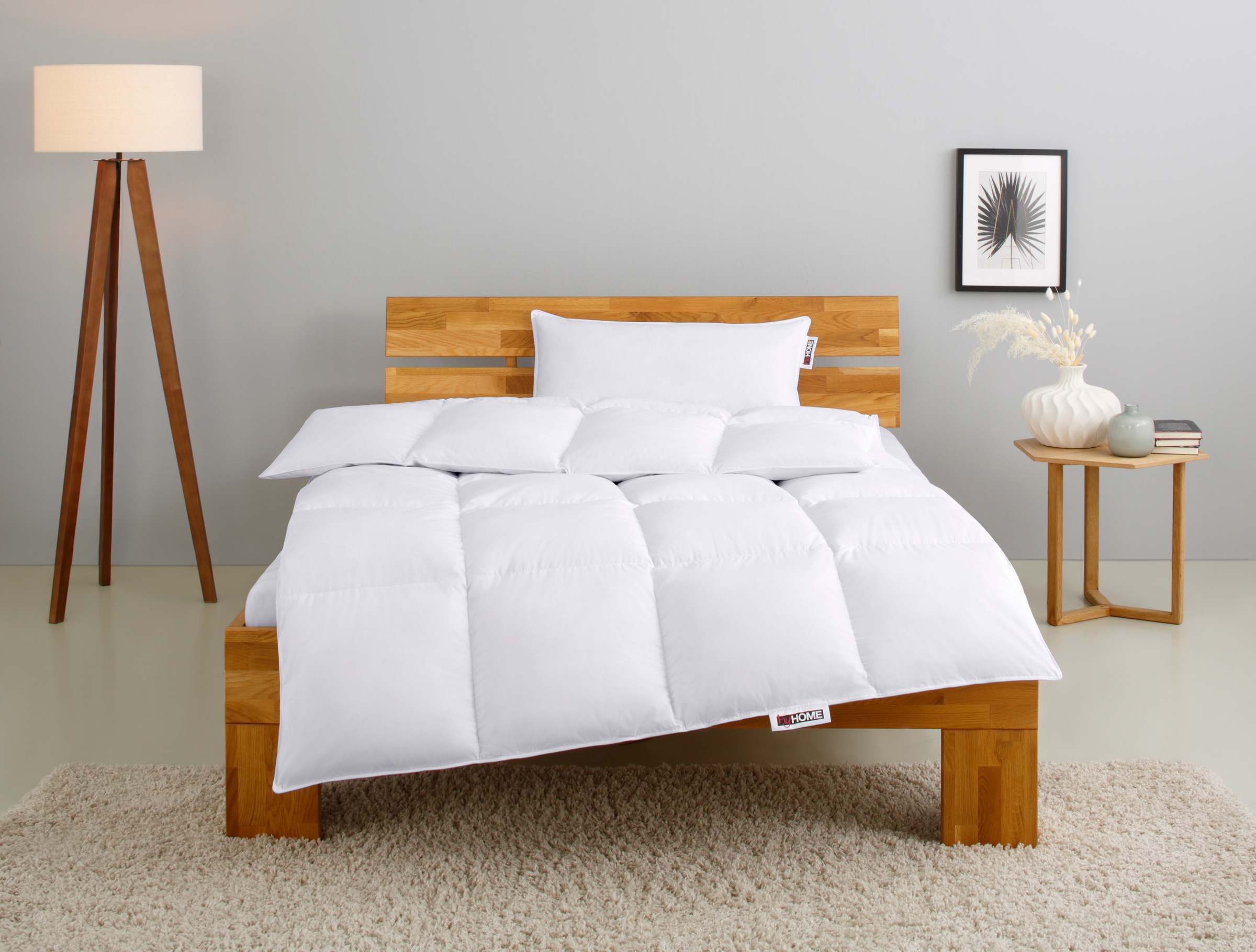 my home Kassettenbett + Kopfkissen "RINA, Bettdecke in 135x200 & 155x220 cm günstig online kaufen