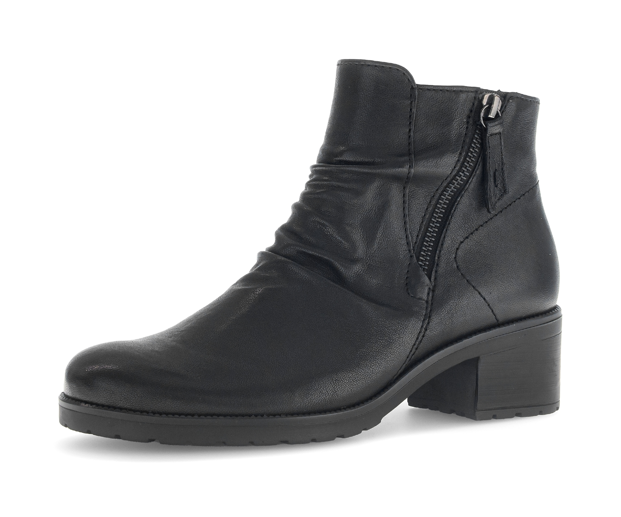 Gabor Stiefelette "TUNIS", Blockabsatz, Ankleboots, Zierreißverschluss auße günstig online kaufen