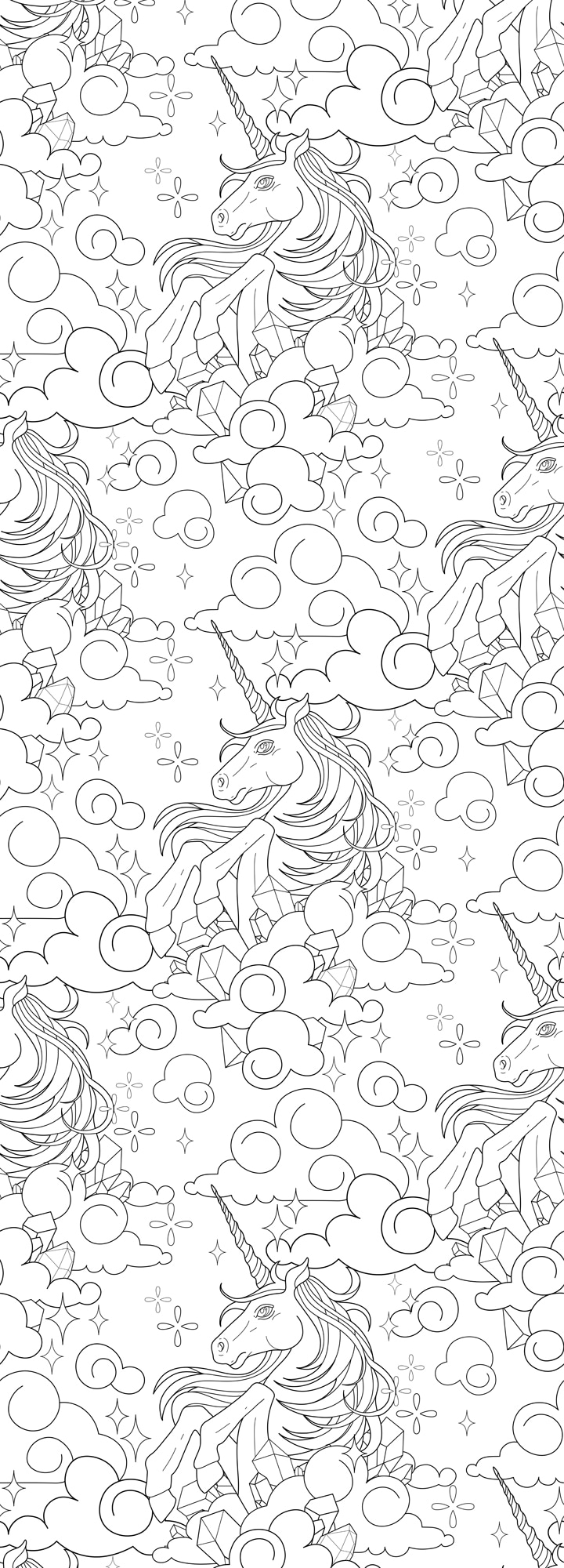 queence Wandsticker "Einhörner in den Wolken", (1 St.), DIY-Wandsticker zum günstig online kaufen