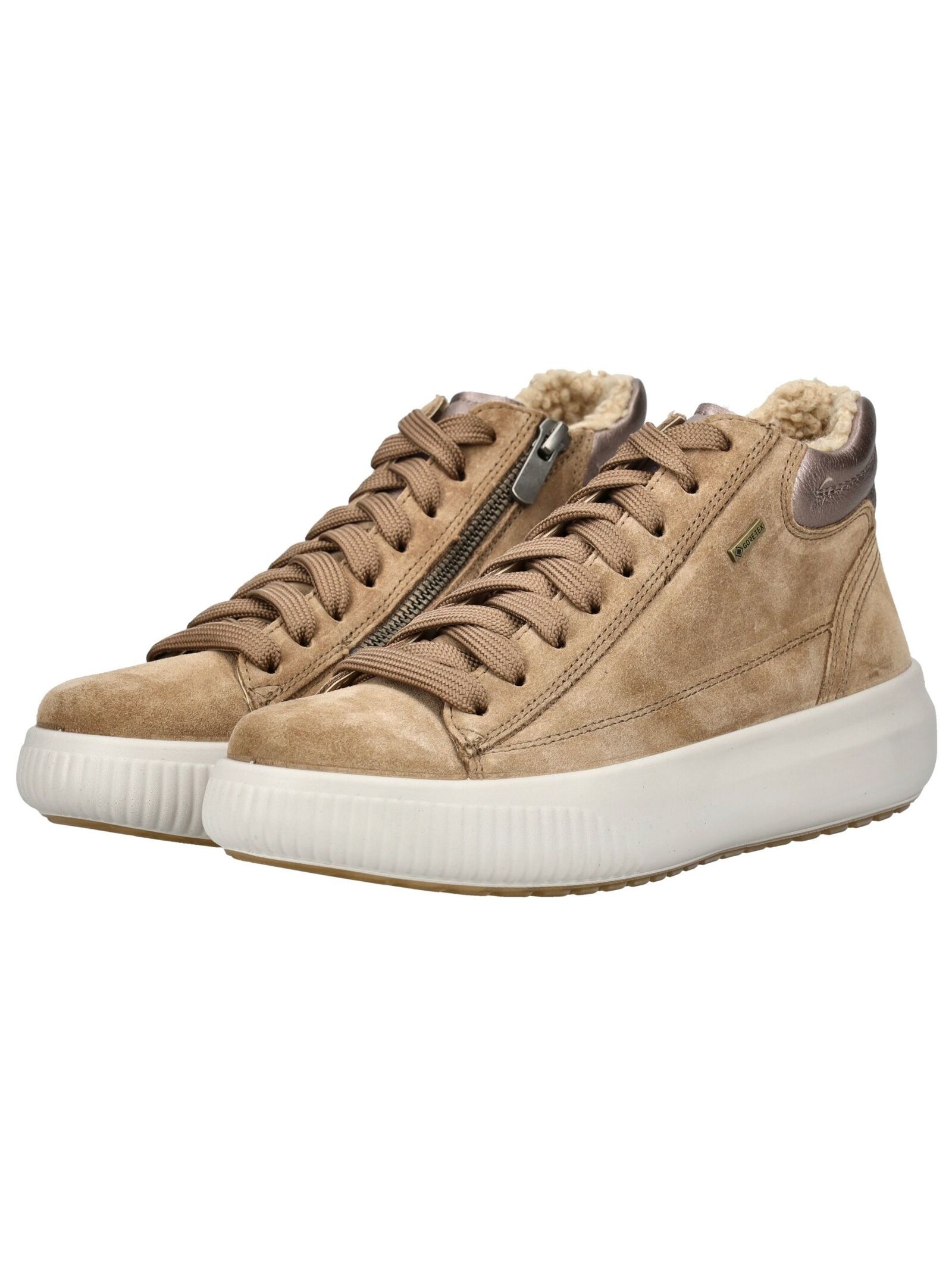 Sneaker LEGERO "Legero Sneaker Veloursleder", Damen, Gr. 40, beige, Veloursleder, Schuhe Sneaker 3