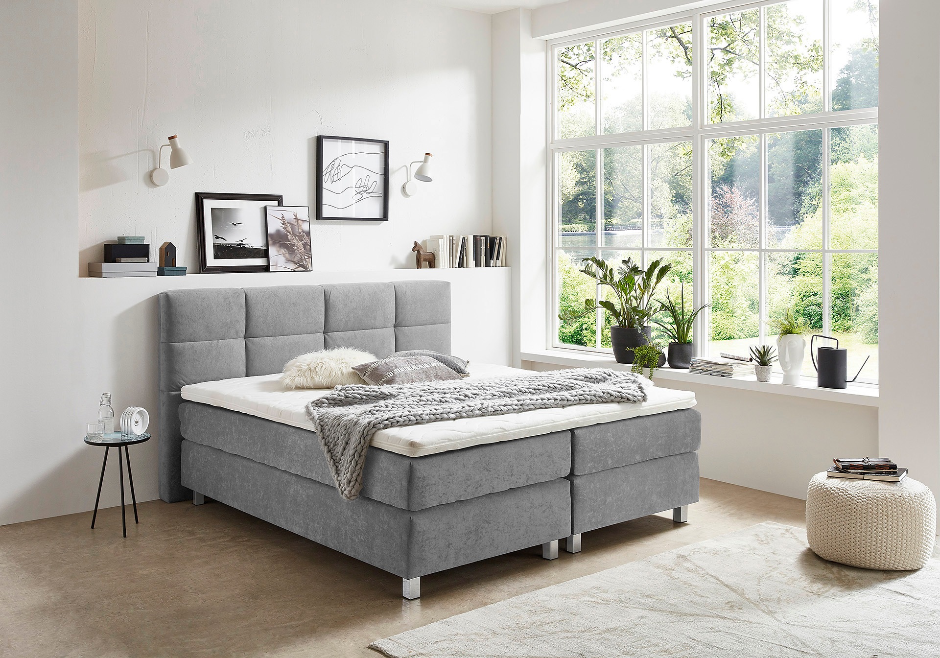 Westfalia Schlafkomfort Boxspringbett wahlweise mit Kaltschaum-Topper günstig online kaufen