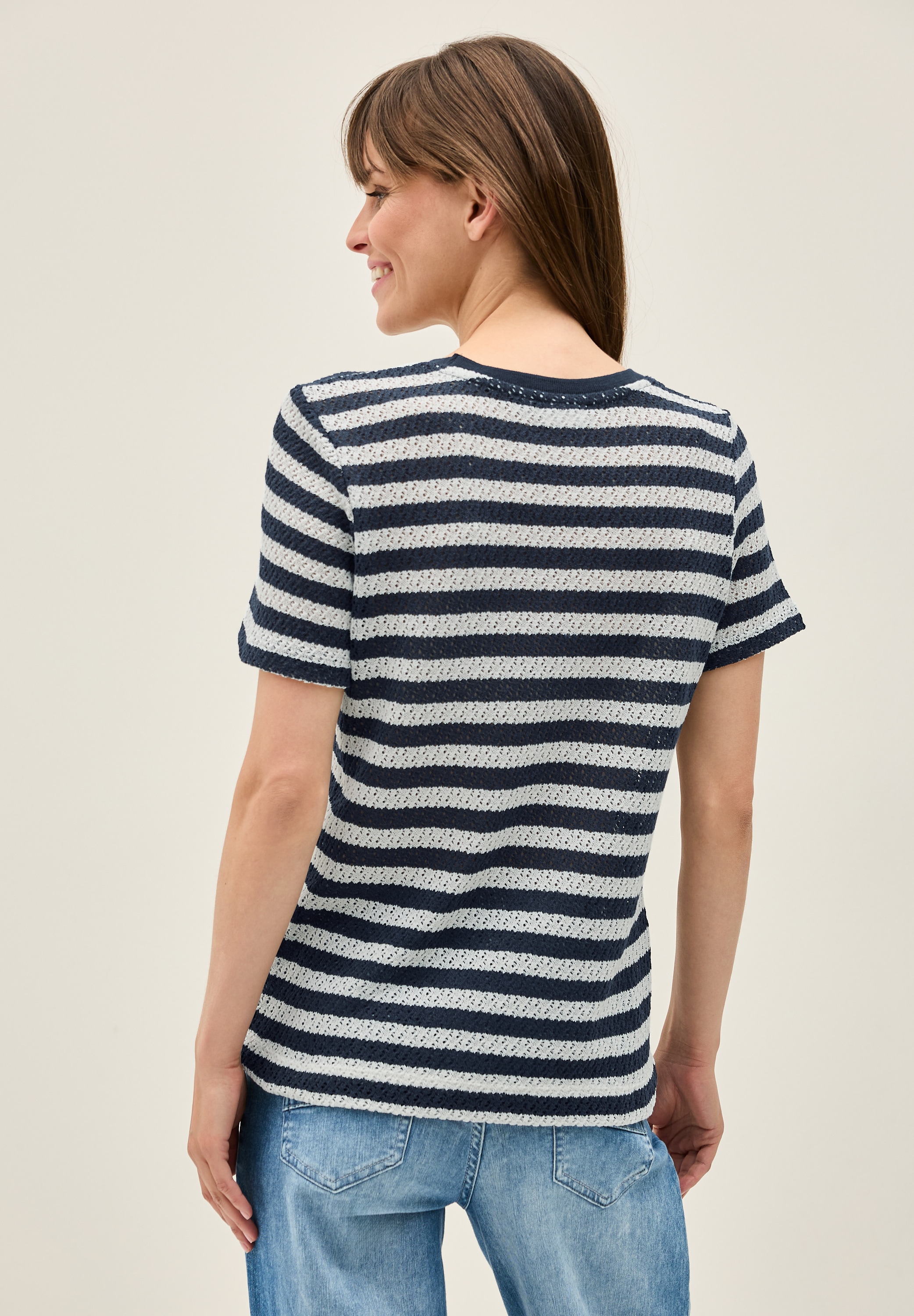 Cecil T-Shirt, im soften Baumwoll-Mix