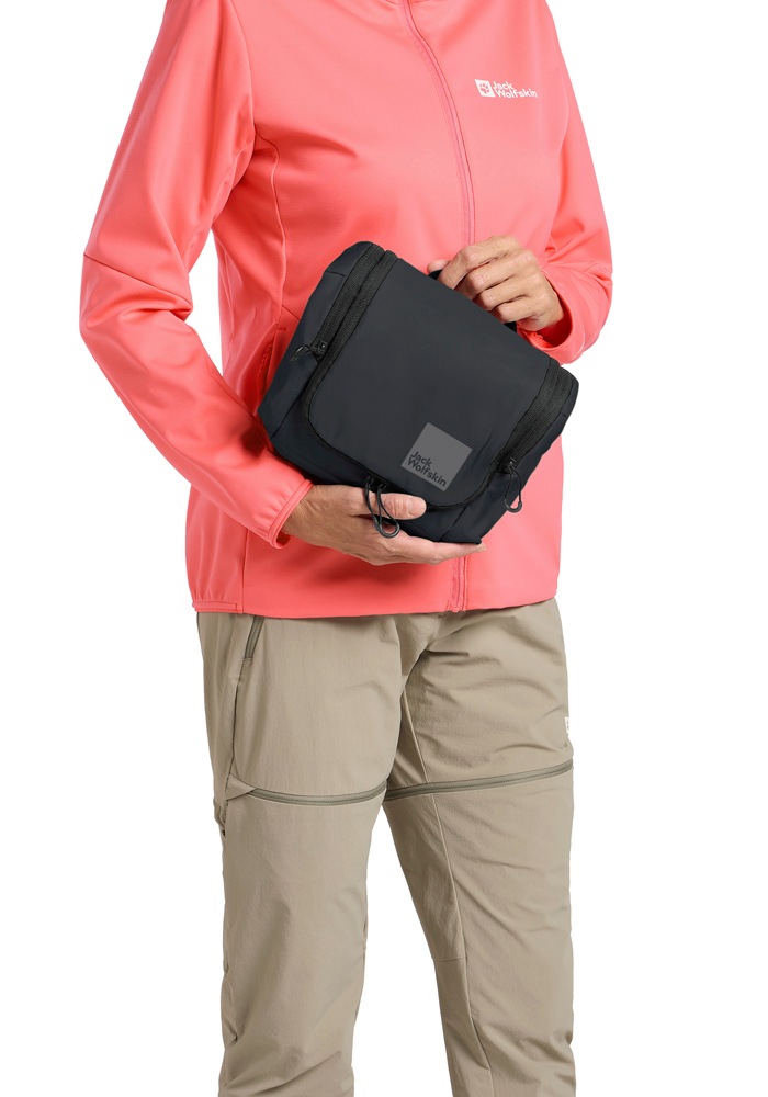 JACK WOLFSKIN Kulturbeutel "WANDERMOOD WASHBAG"phantom, Polyamid, Taschen