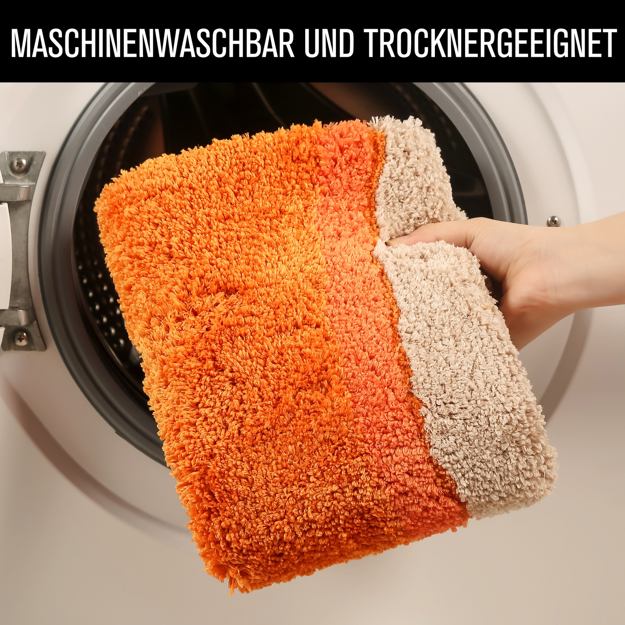 my home Badematte »Belio, Badvorleger, Badezimmer Teppich« Höhe 20 mm rutschhemmend beschichtet fußbodenheizungsgeeignet | schnell trocknend | strapazierfähig Badematte, Badteppich, Badematten auch als 2 tlg. Set erhältlich, bunt