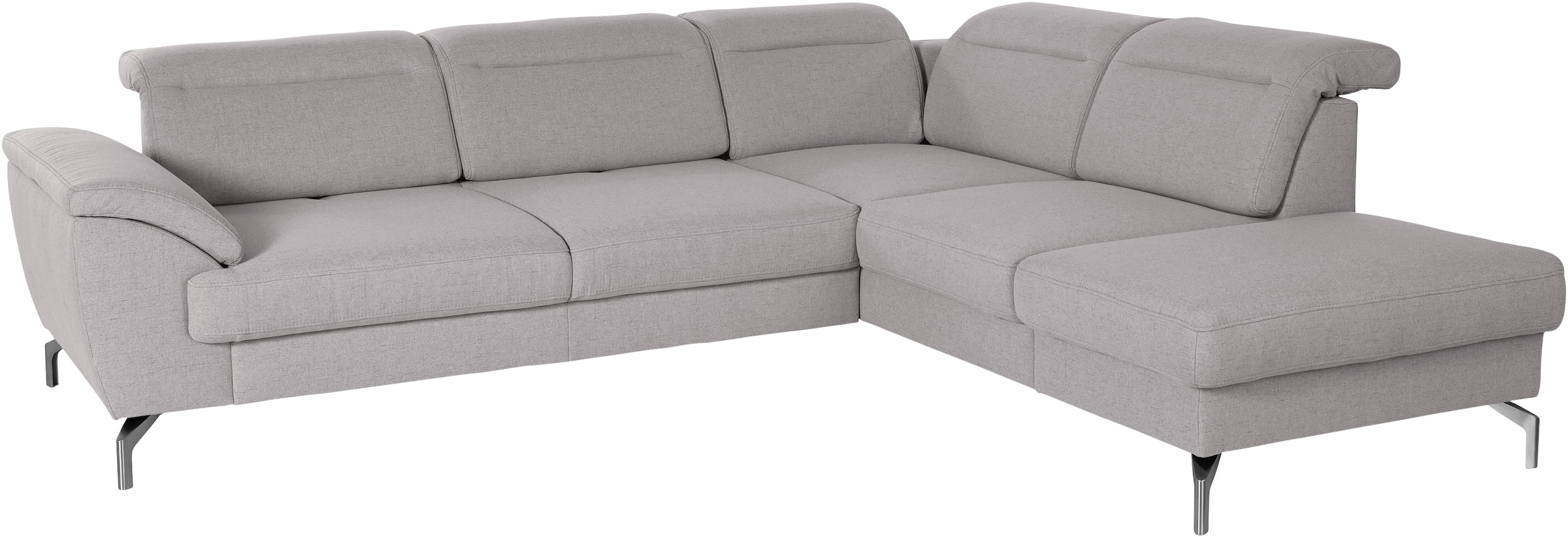 sit&more Ecksofa "Percy L-Form", 15 cm Fußhöhe, Sitztiefenverstellung, wahl günstig online kaufen