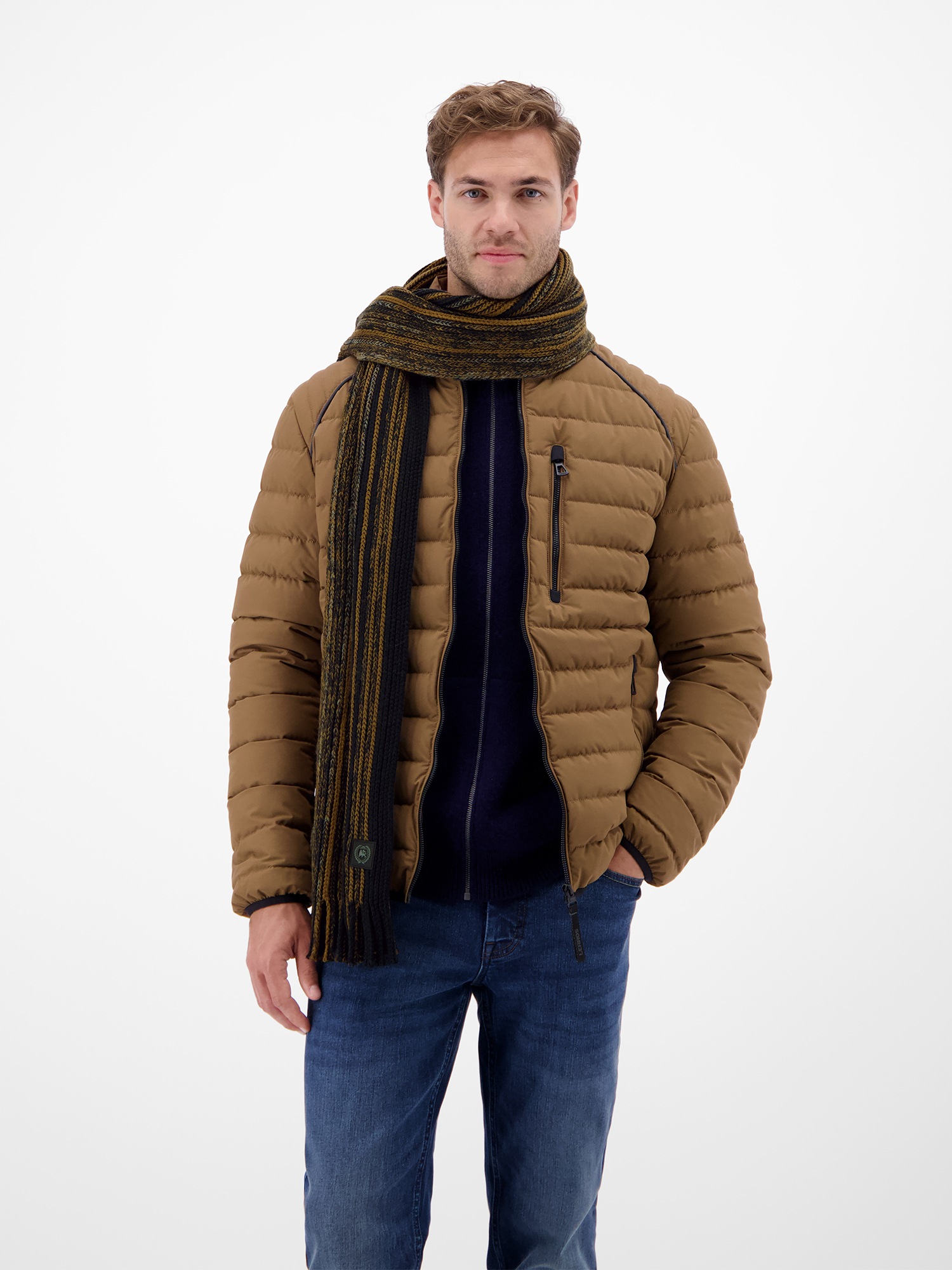 LERROS Schal »Mehrfarbig-gestreifter Herrenschal«