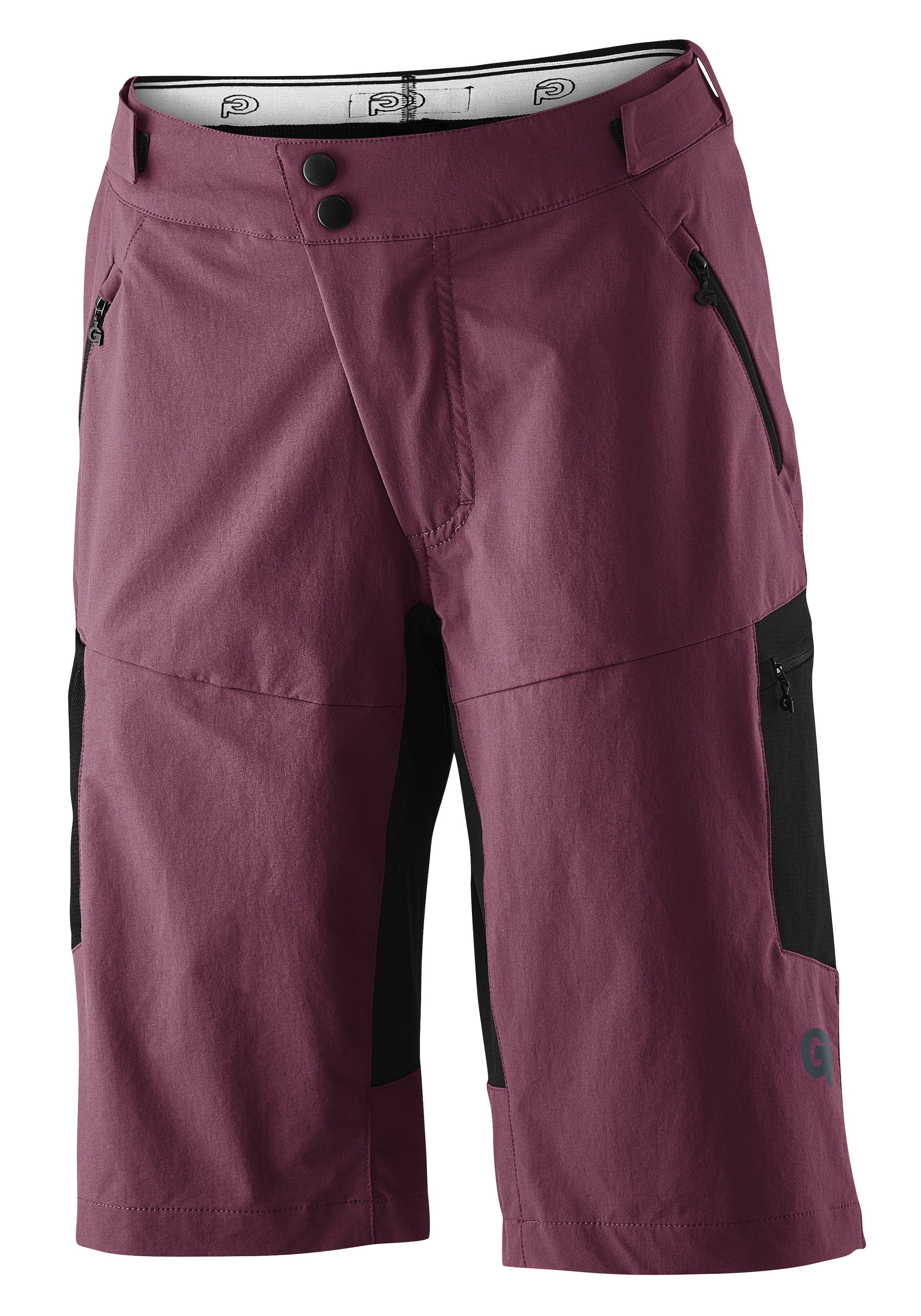 Gonso Radhose »CASINA«, Damen Bike-Shorts, Fahrradhose, Sitzpolster und Taschen, Bund flexibel
